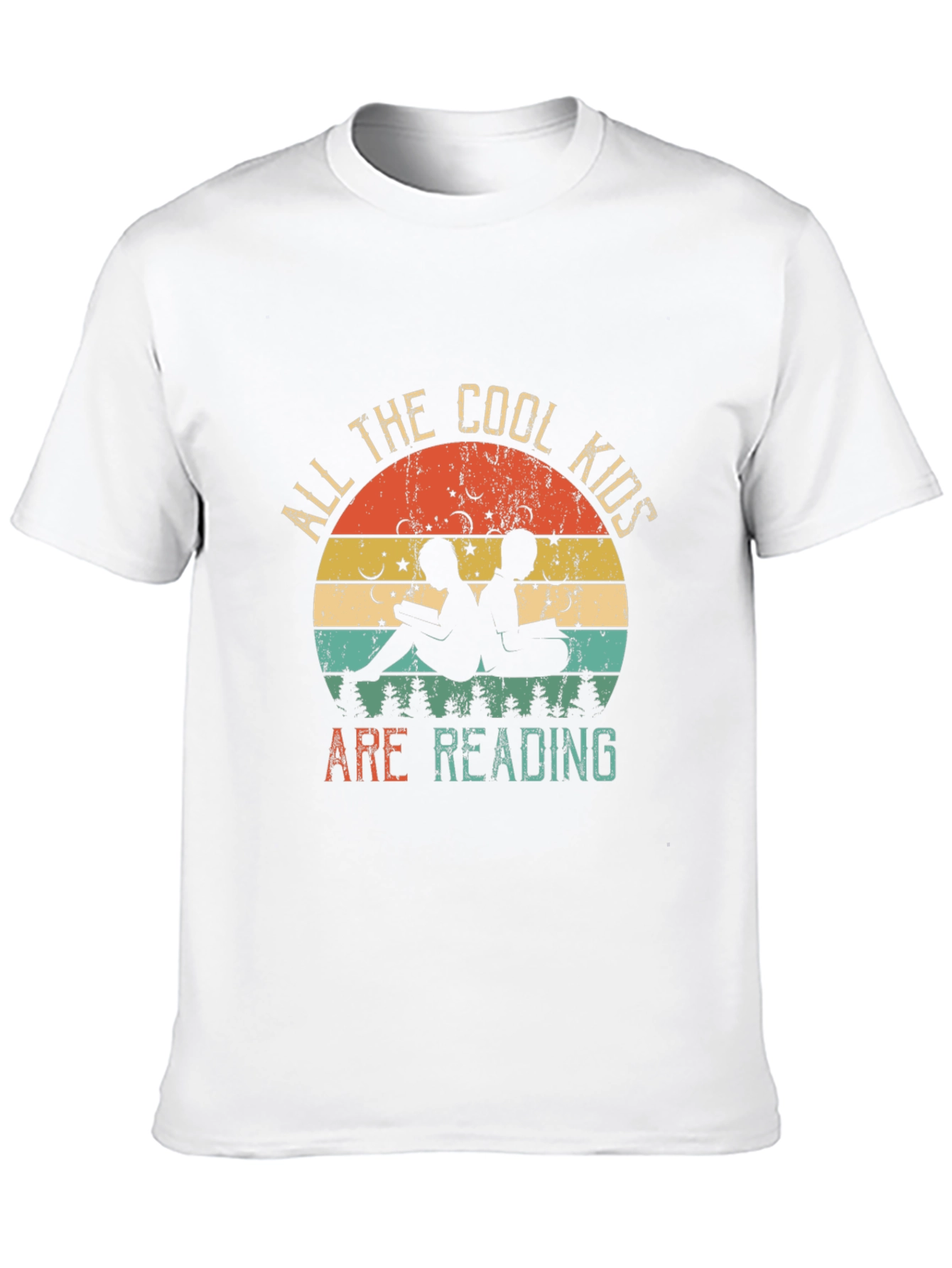Cool Kids Reading T-Shirt - Retro Book Lover Tee