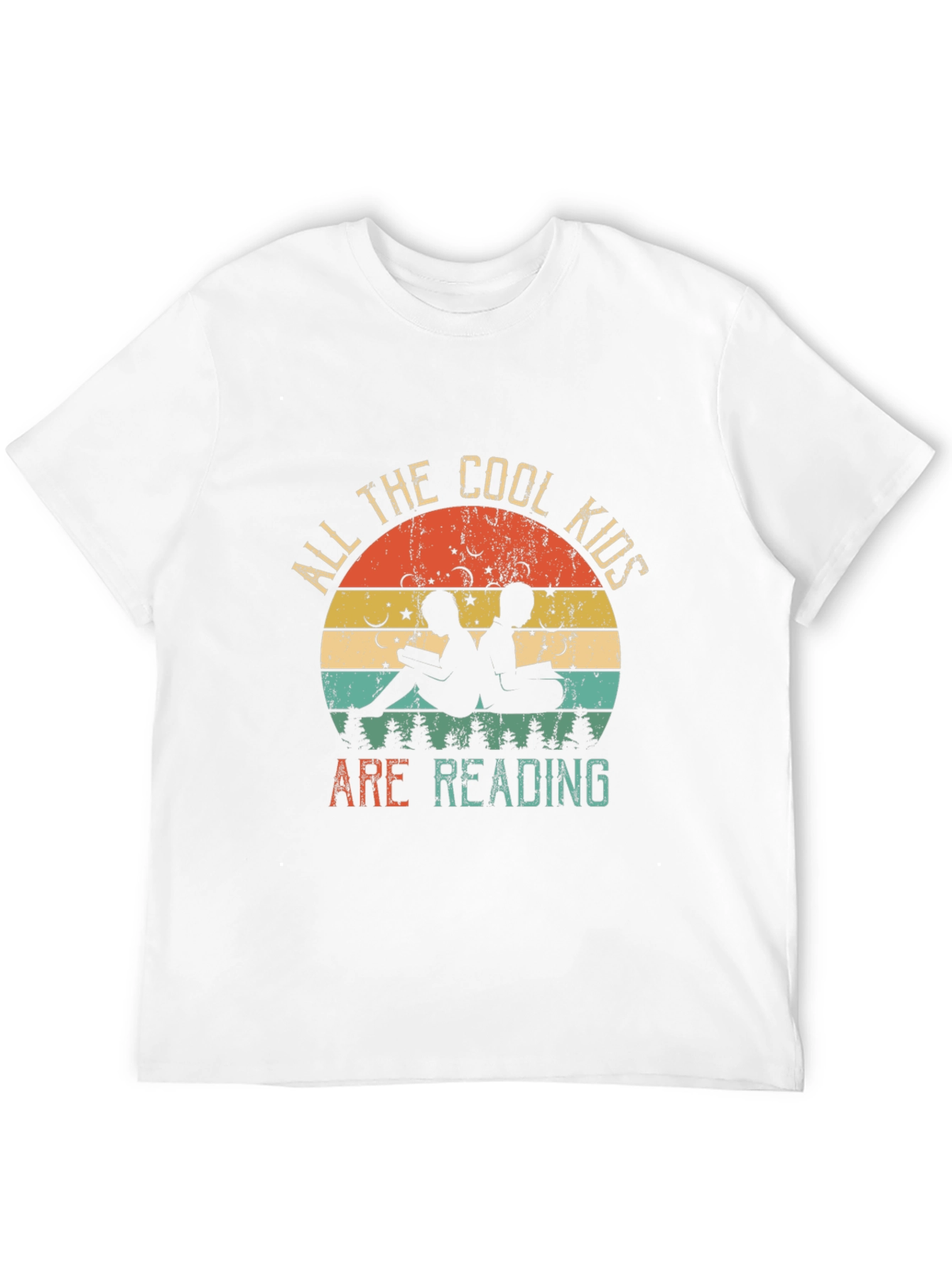 Cool Kids Reading T-Shirt - Retro Book Lover Tee