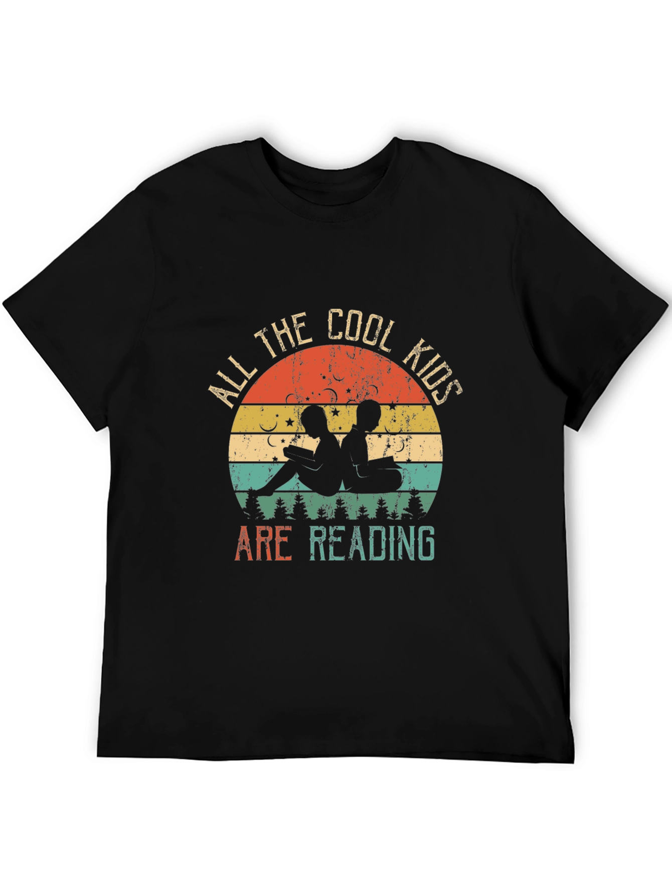 Cool Kids Reading T-Shirt - Retro Book Lover Tee