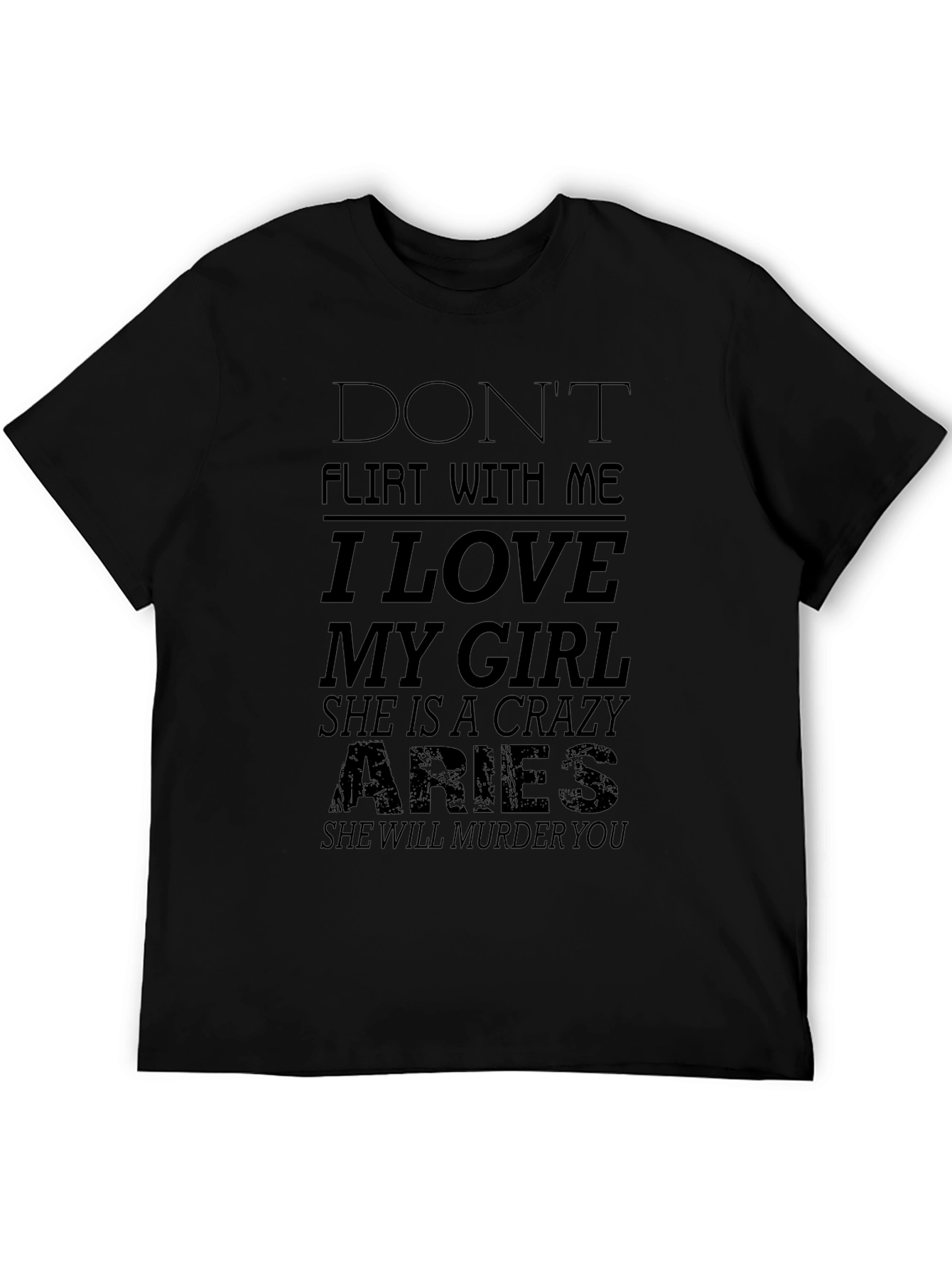 Dont Flirt Aries Girl T-Shirt