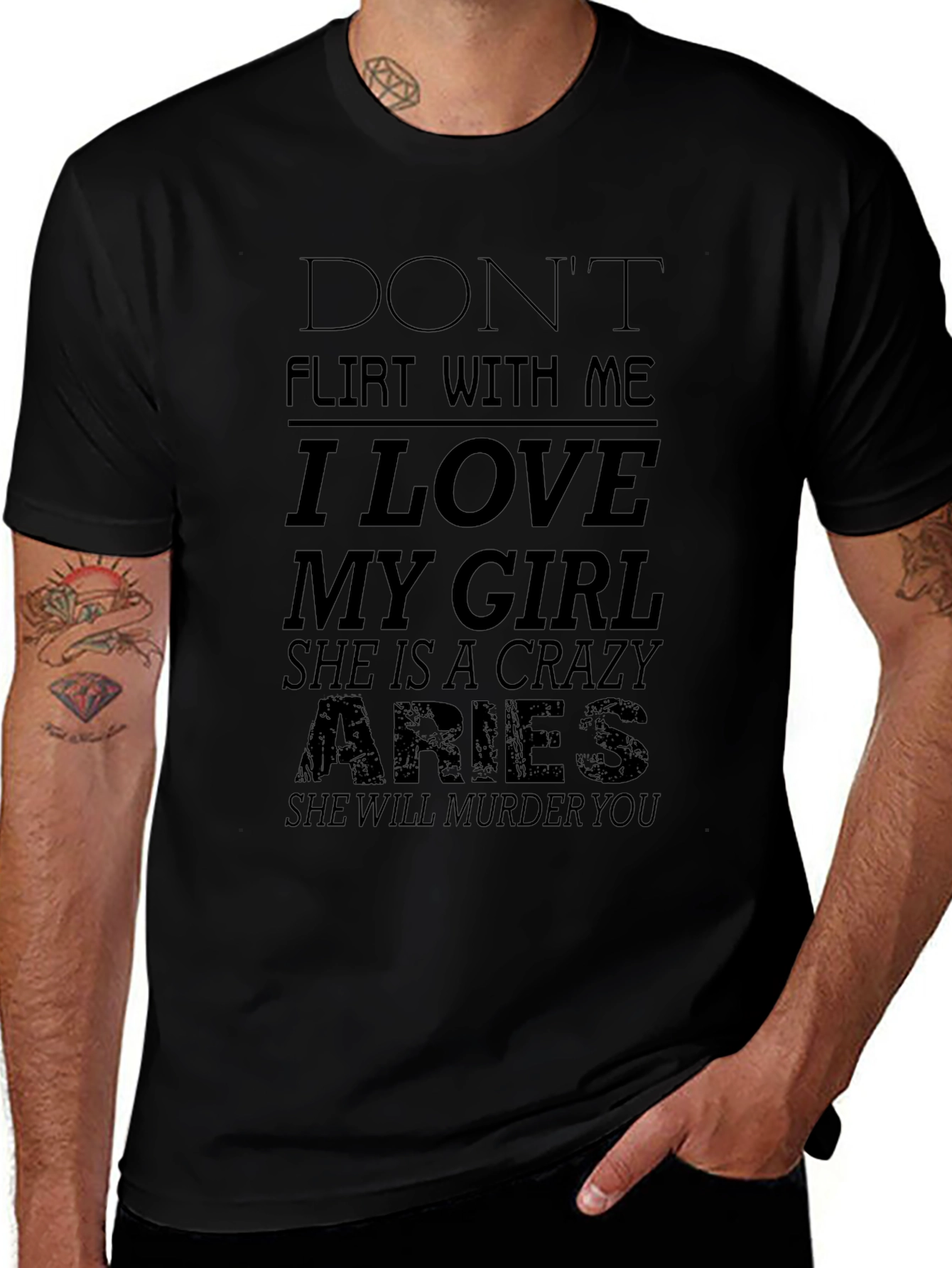 Dont Flirt Aries Girl T-Shirt