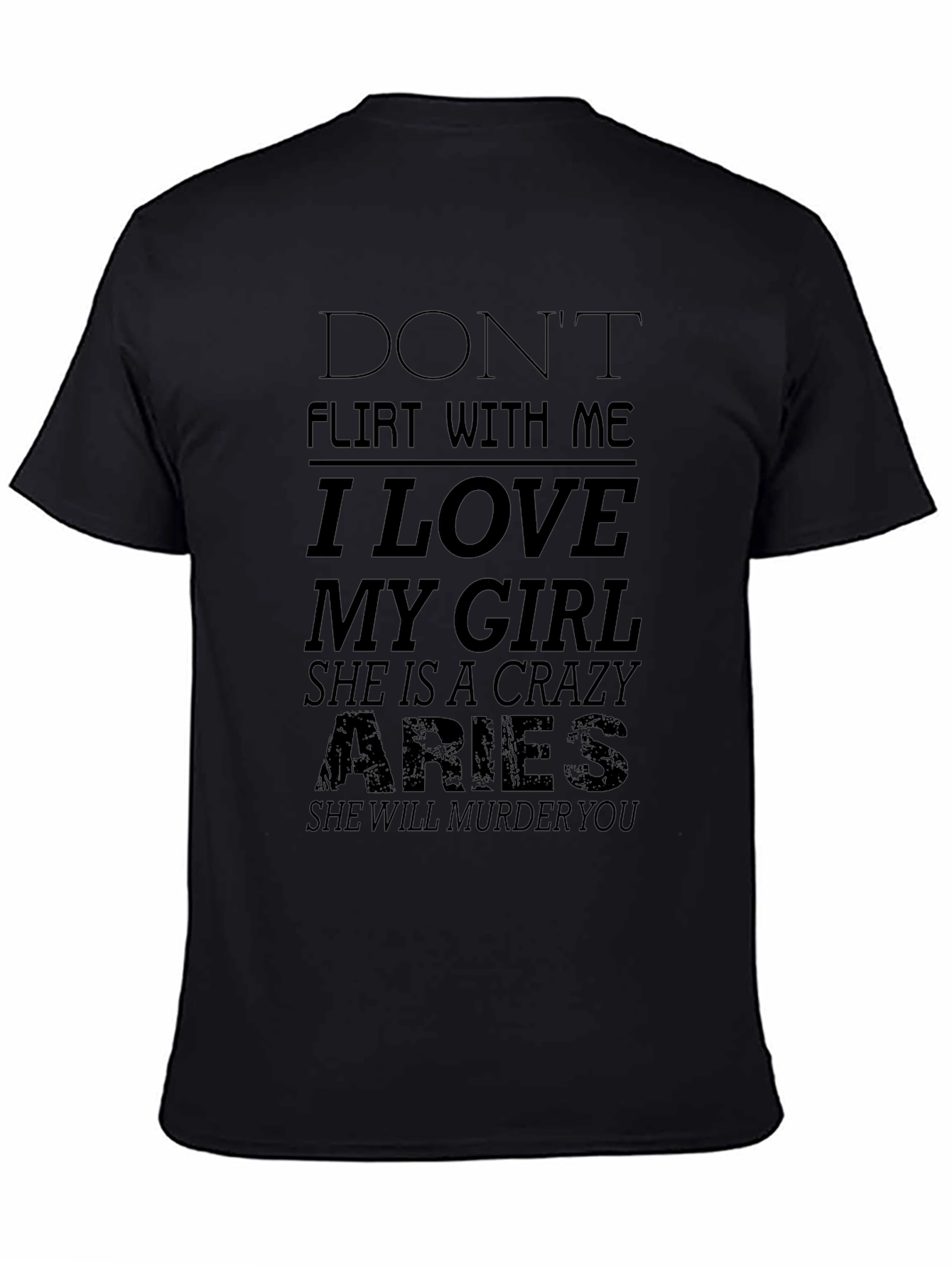 Dont Flirt Aries Girl T-Shirt