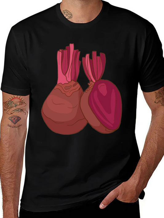 Beet Graphic Tee - Bold Vegetable Design
