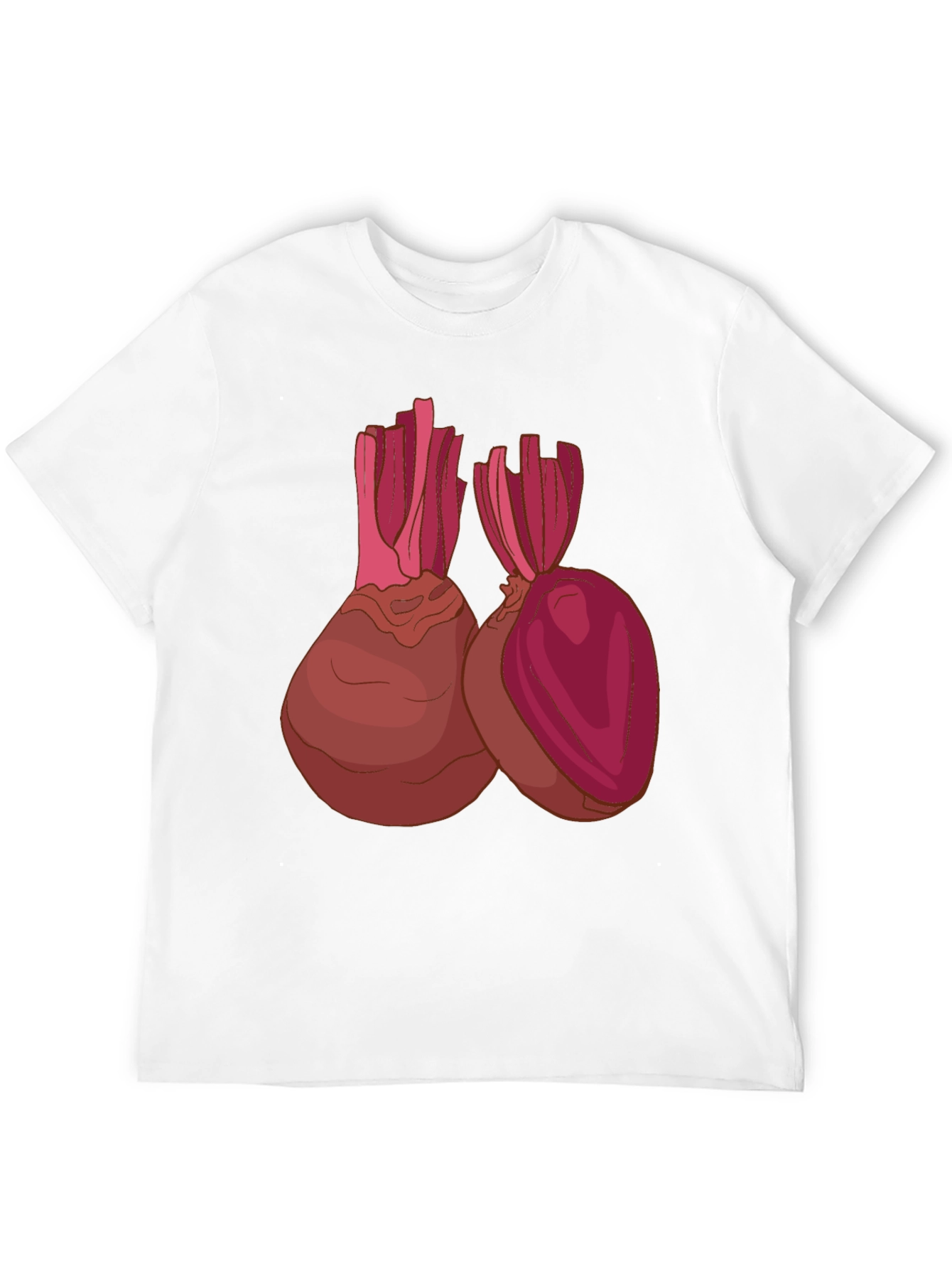 Beet Graphic Tee - Bold Vegetable Design