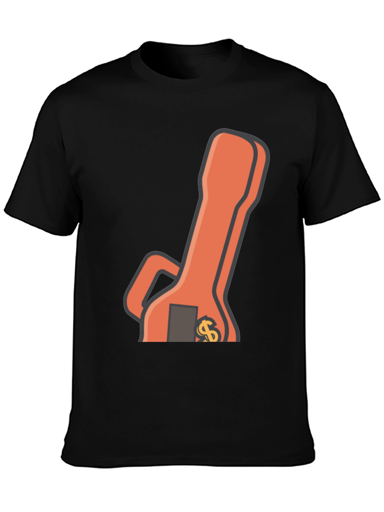 Black T-Shirt with Wrench Graphic