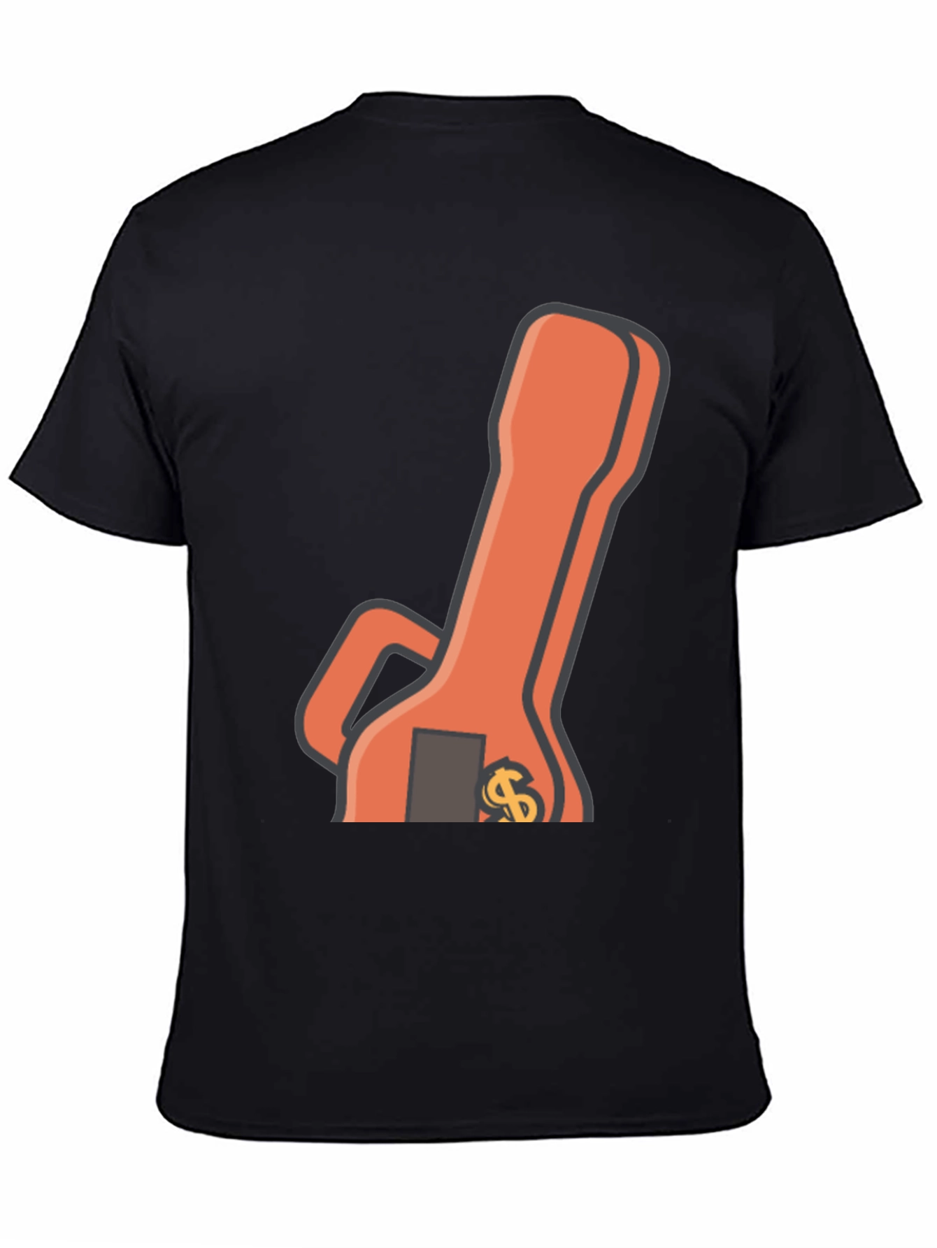 Black T-Shirt with Wrench Graphic