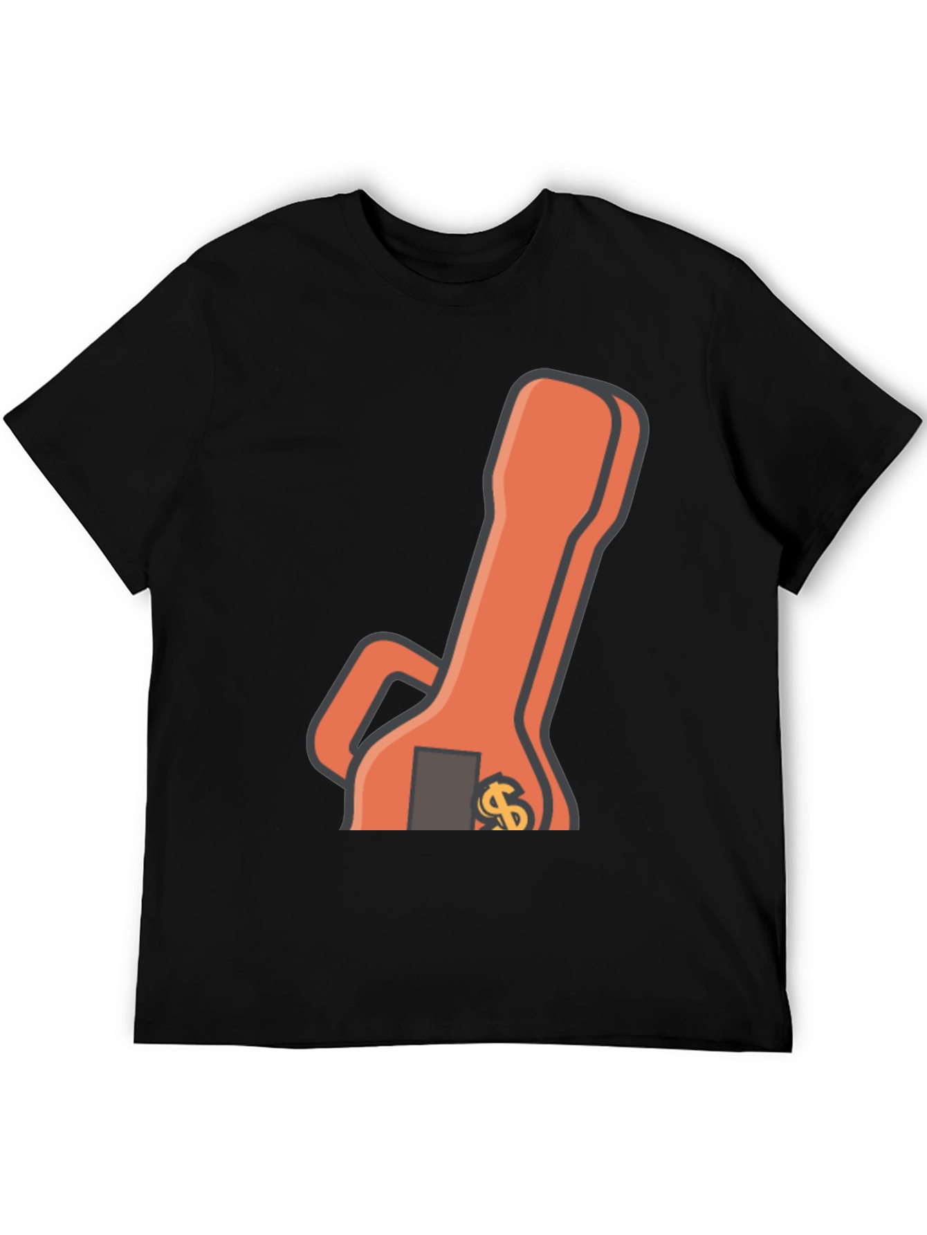Black T-Shirt with Wrench Graphic