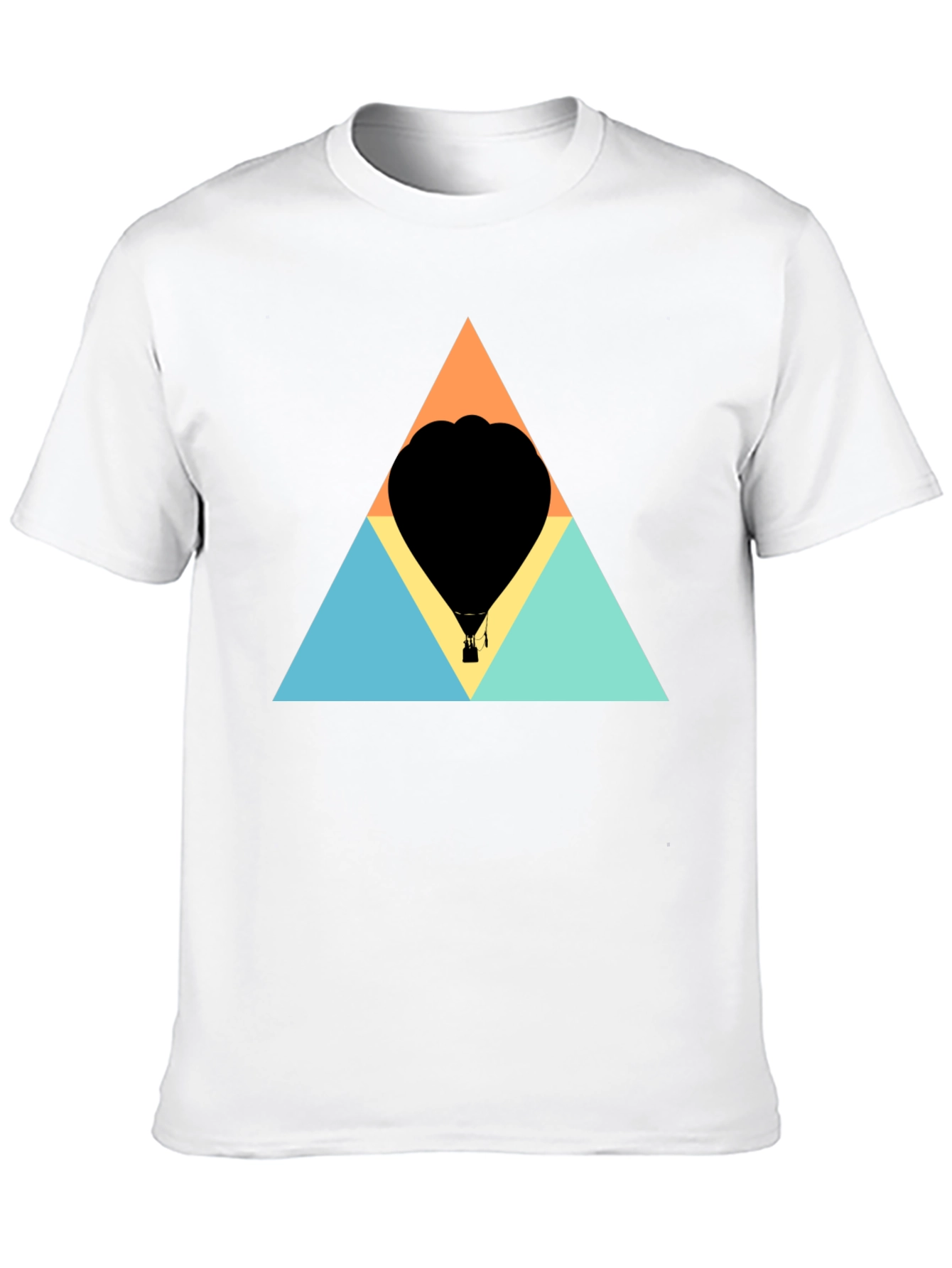Geometric Hot Air Balloon Graphic Tee