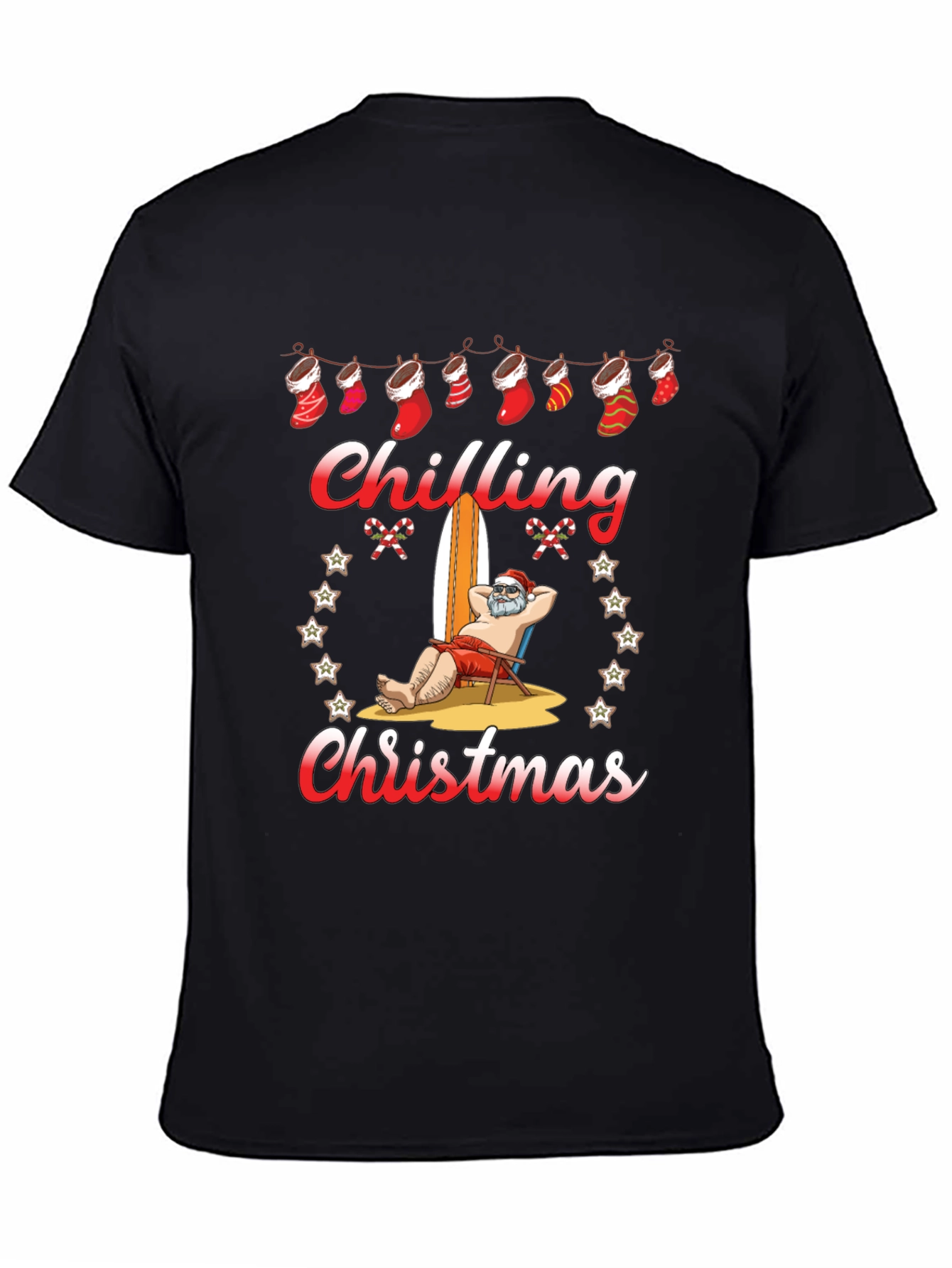 Chilling Christmas Santa Graphic Tee