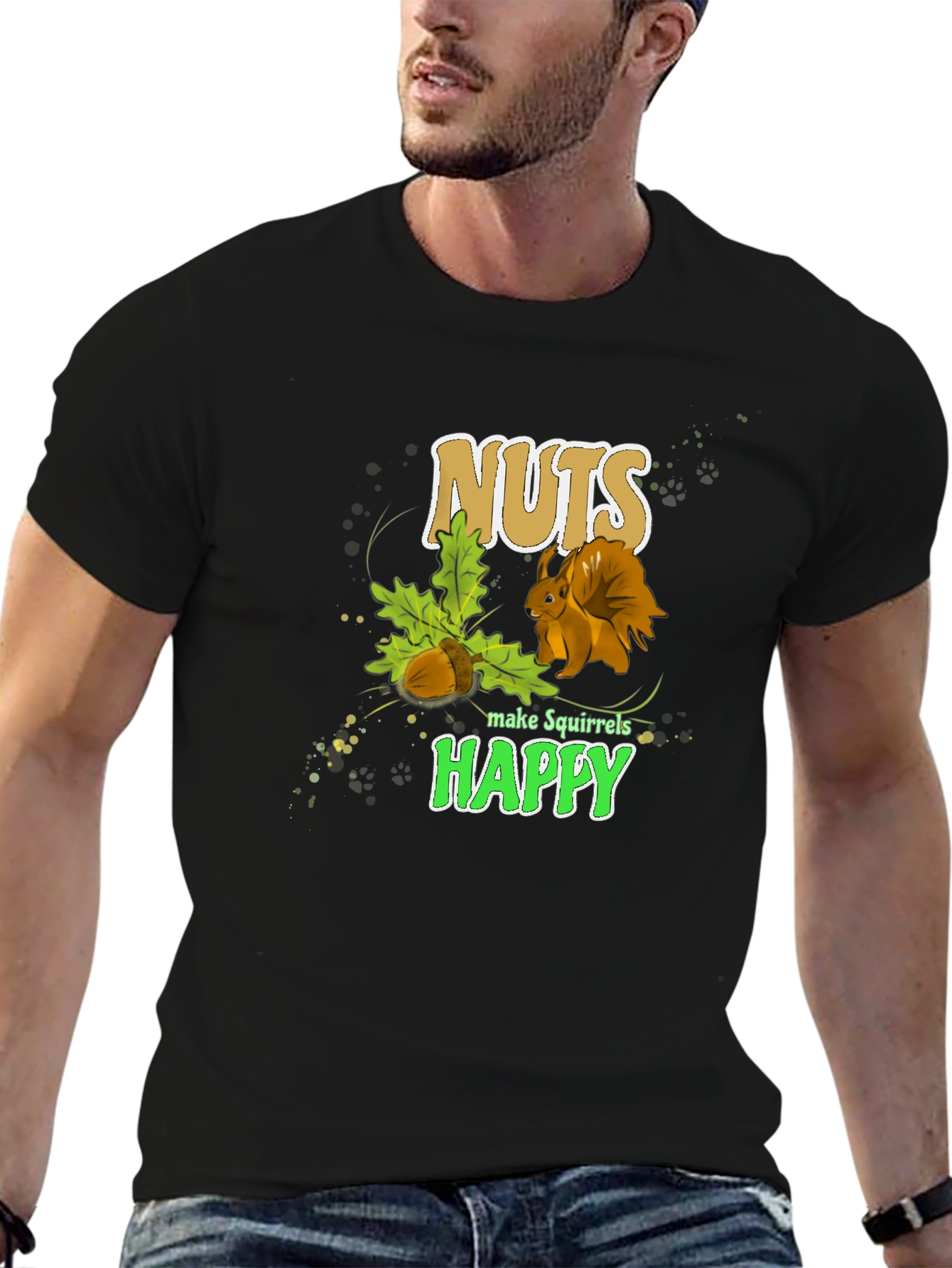Nuts Make Squirrels Happy T-Shirt