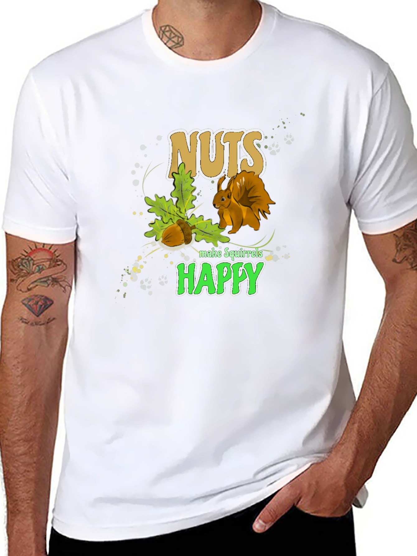 Nuts Make Squirrels Happy T-Shirt