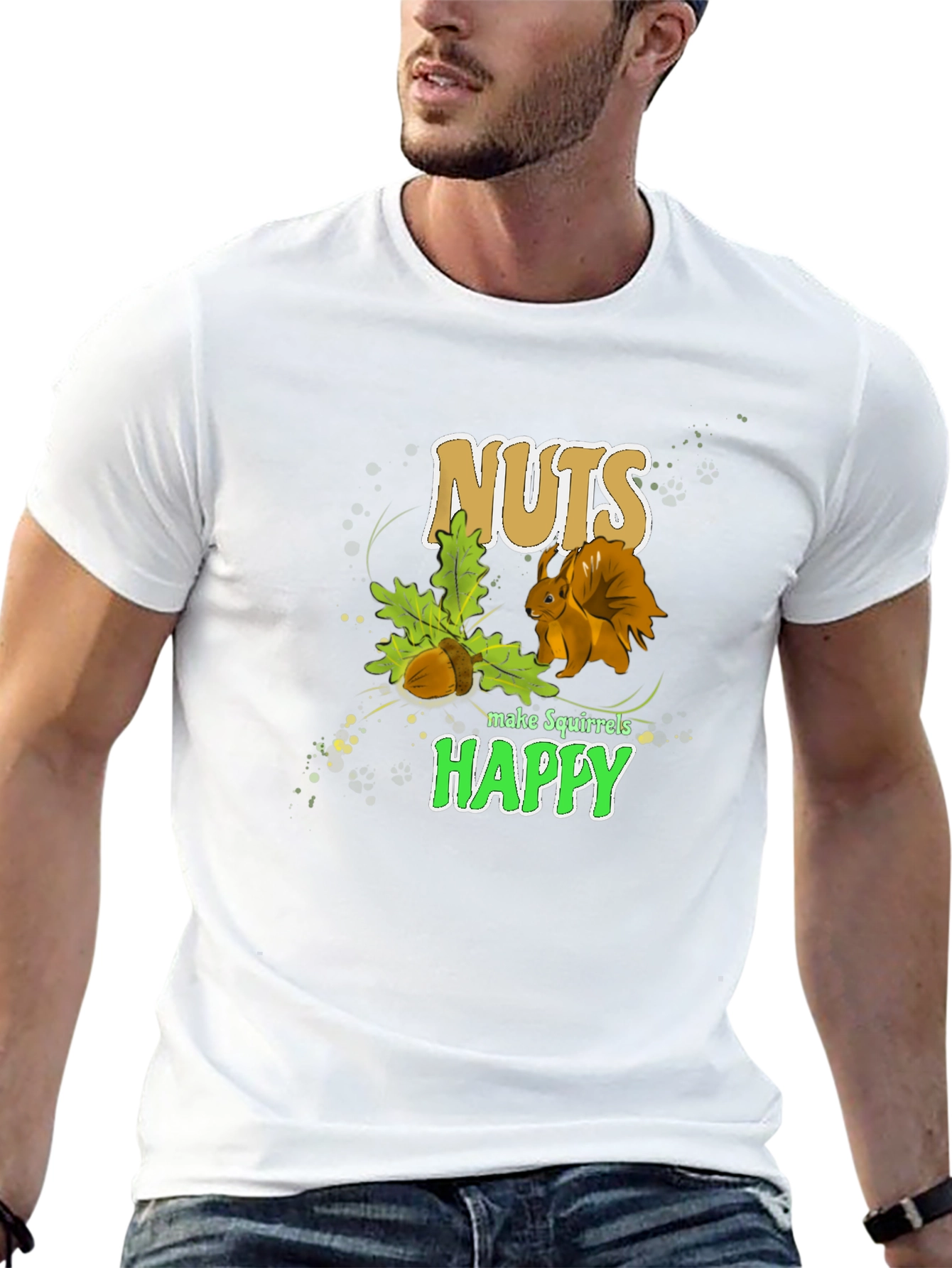 Nuts Make Squirrels Happy T-Shirt