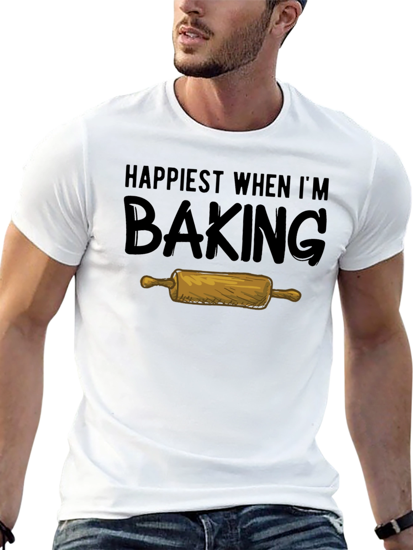 Happiest When Im Baking Graphic Tee