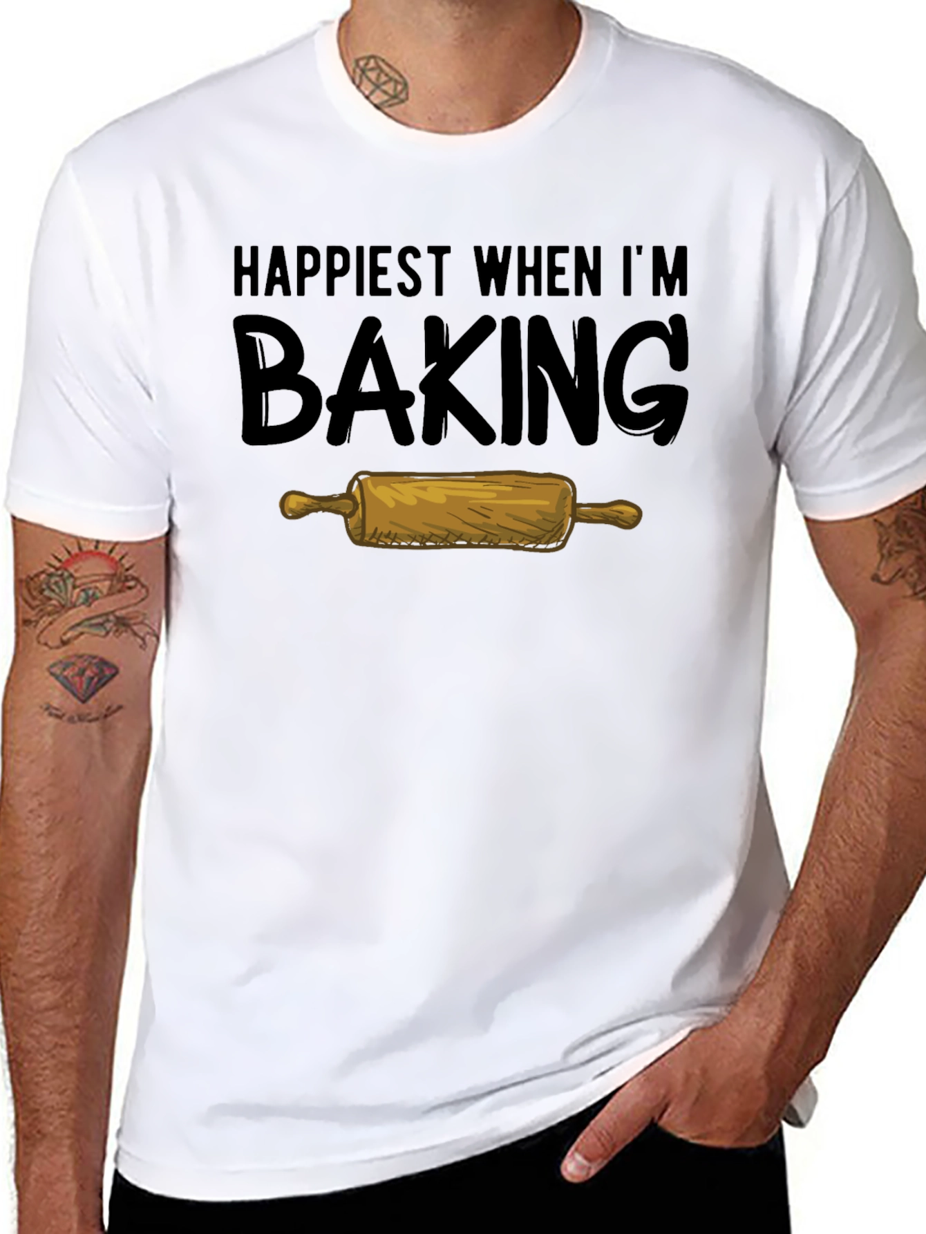 Happiest When Im Baking Graphic Tee