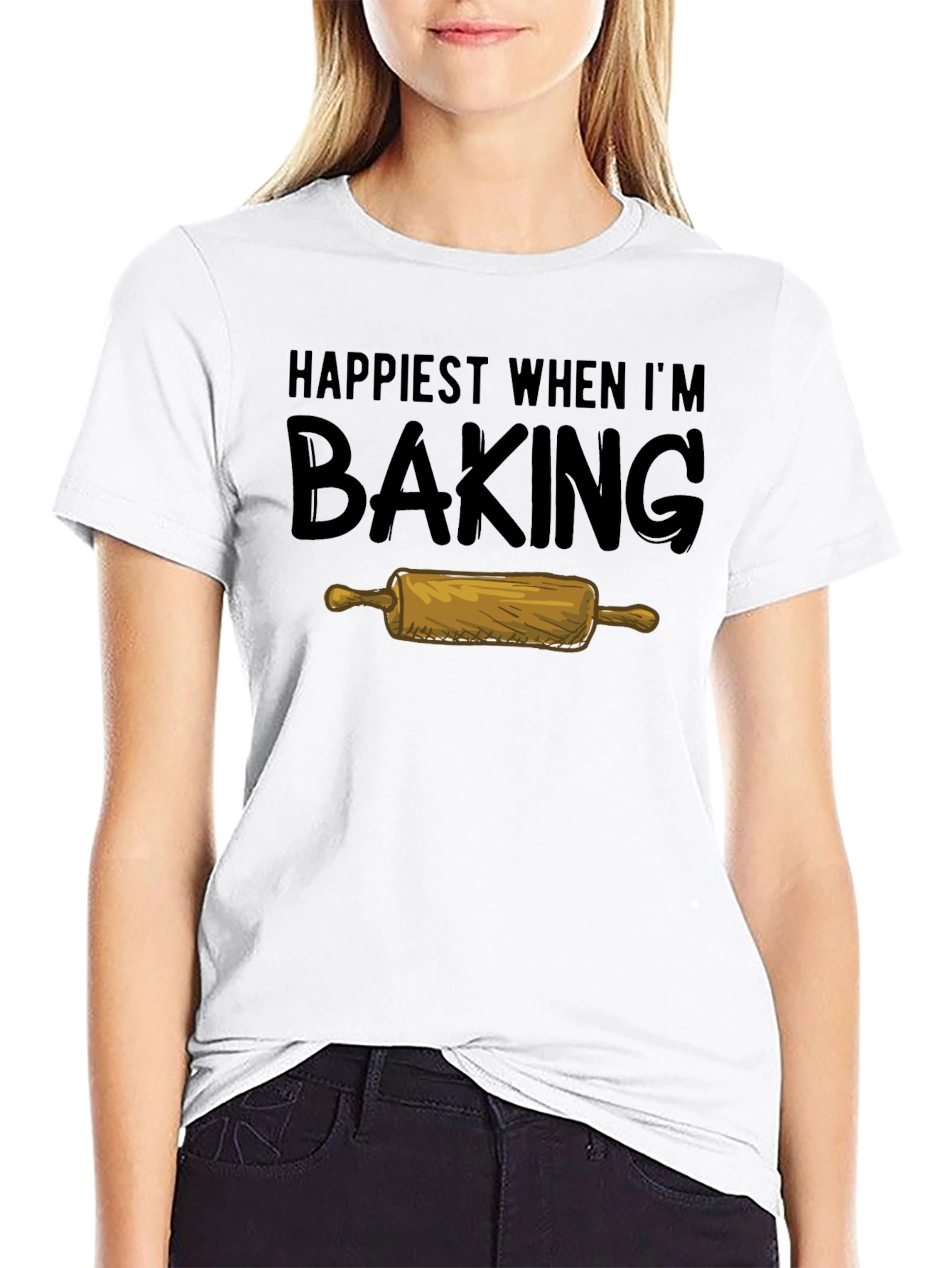 Happiest When Im Baking Graphic Tee