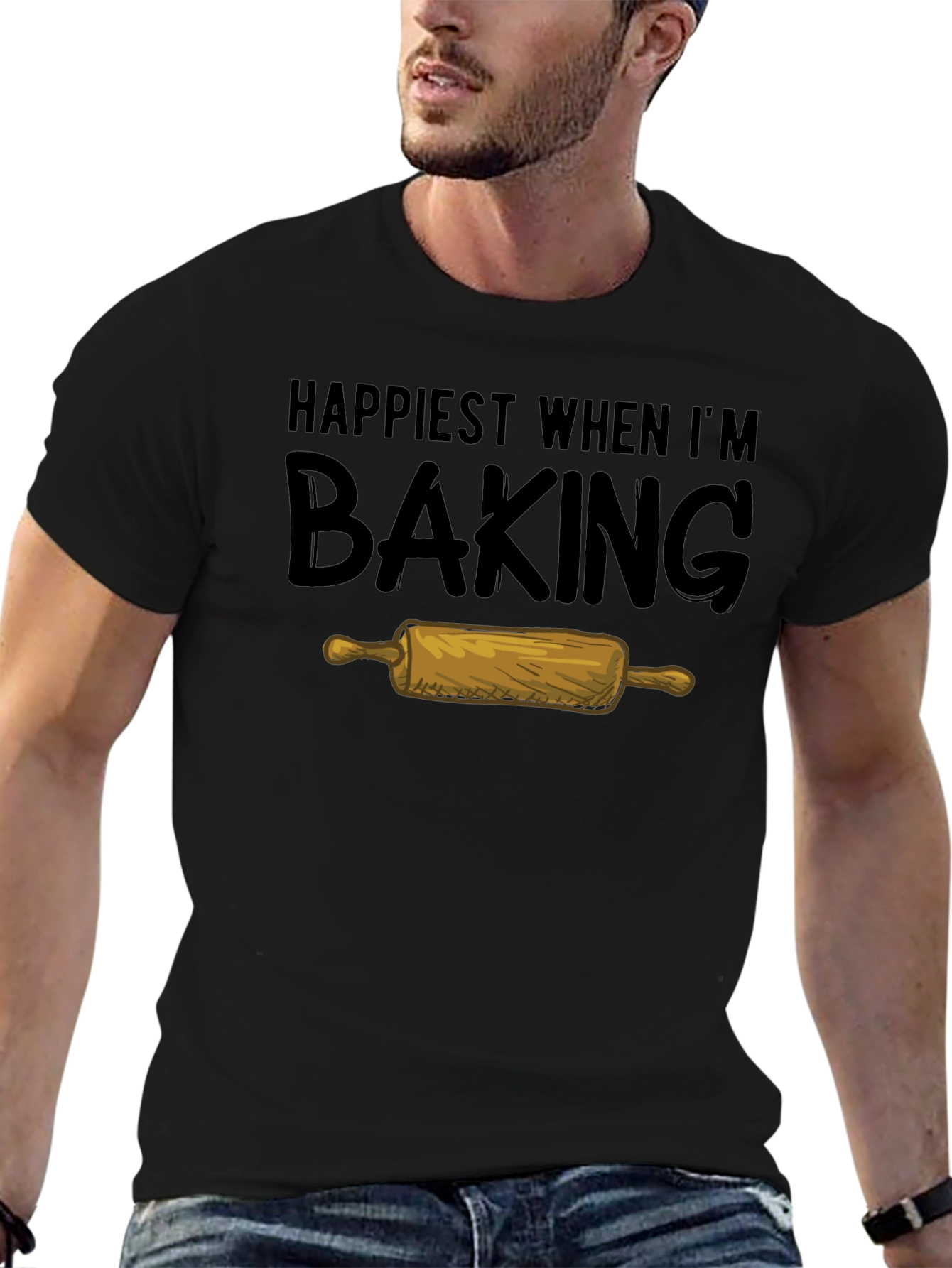 Happiest When Im Baking Graphic Tee
