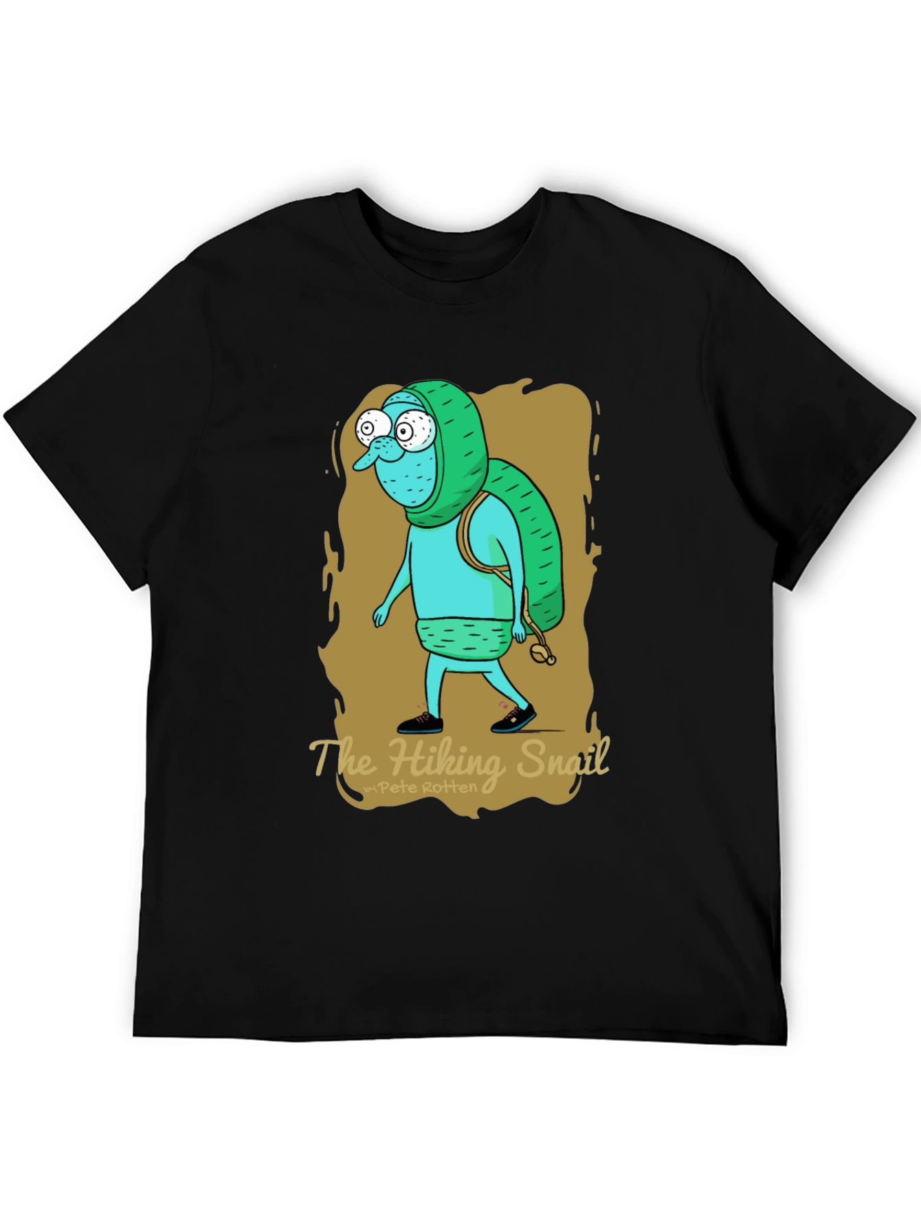 Hiking Snail Graphic T-Shirt - Adventure Ready!