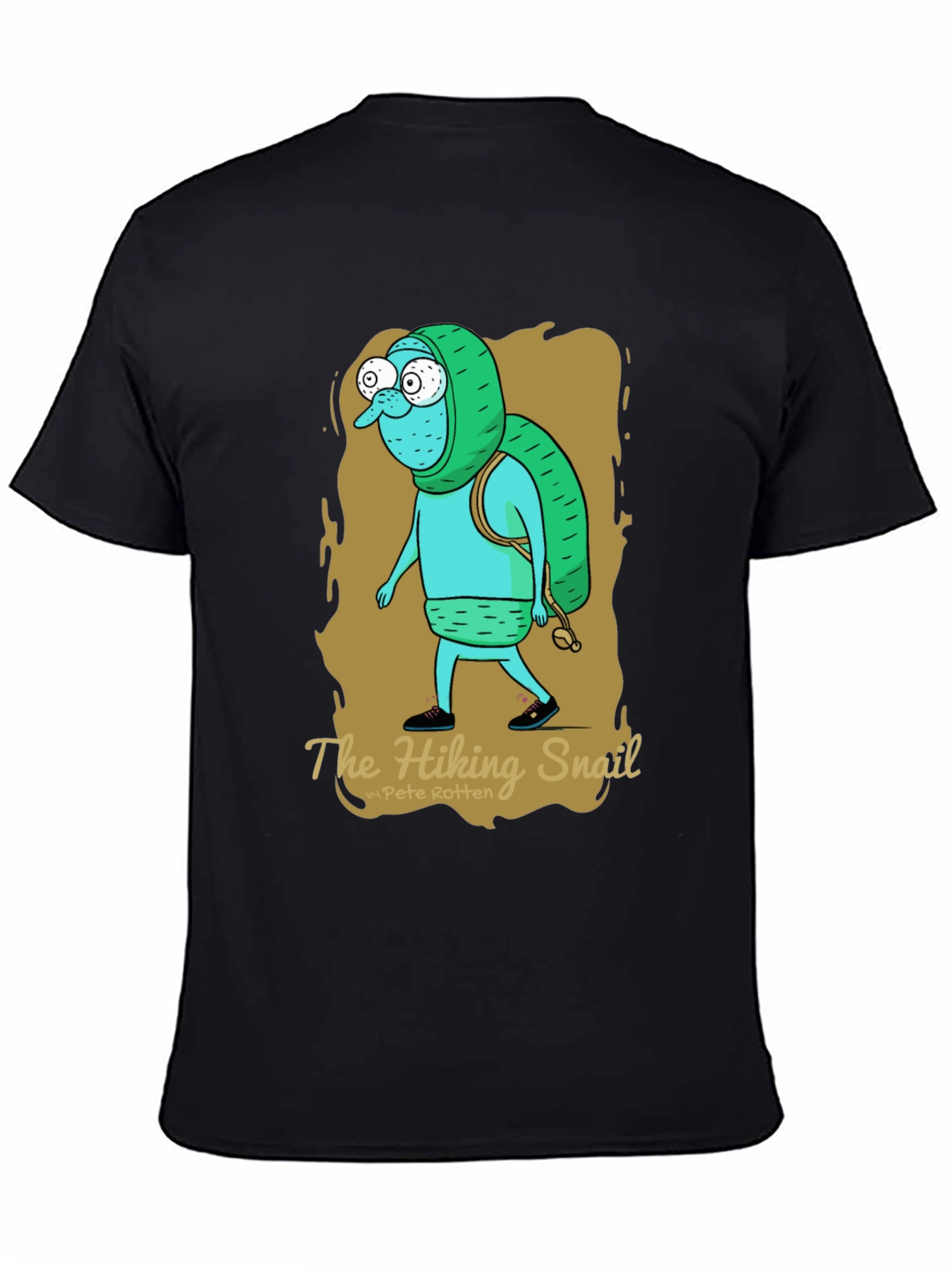 Hiking Snail Graphic T-Shirt - Adventure Ready!