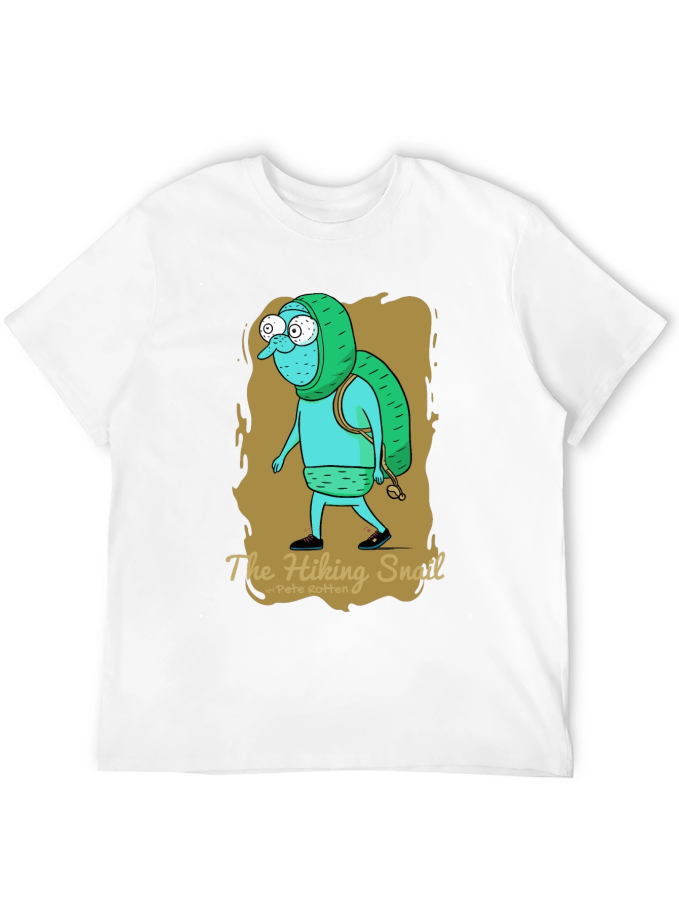 Hiking Snail Graphic T-Shirt - Adventure Ready!