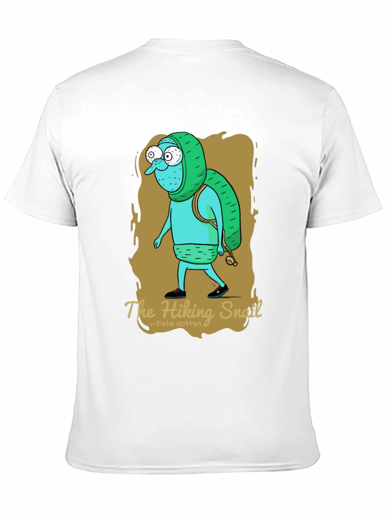 Hiking Snail Graphic T-Shirt - Adventure Ready!