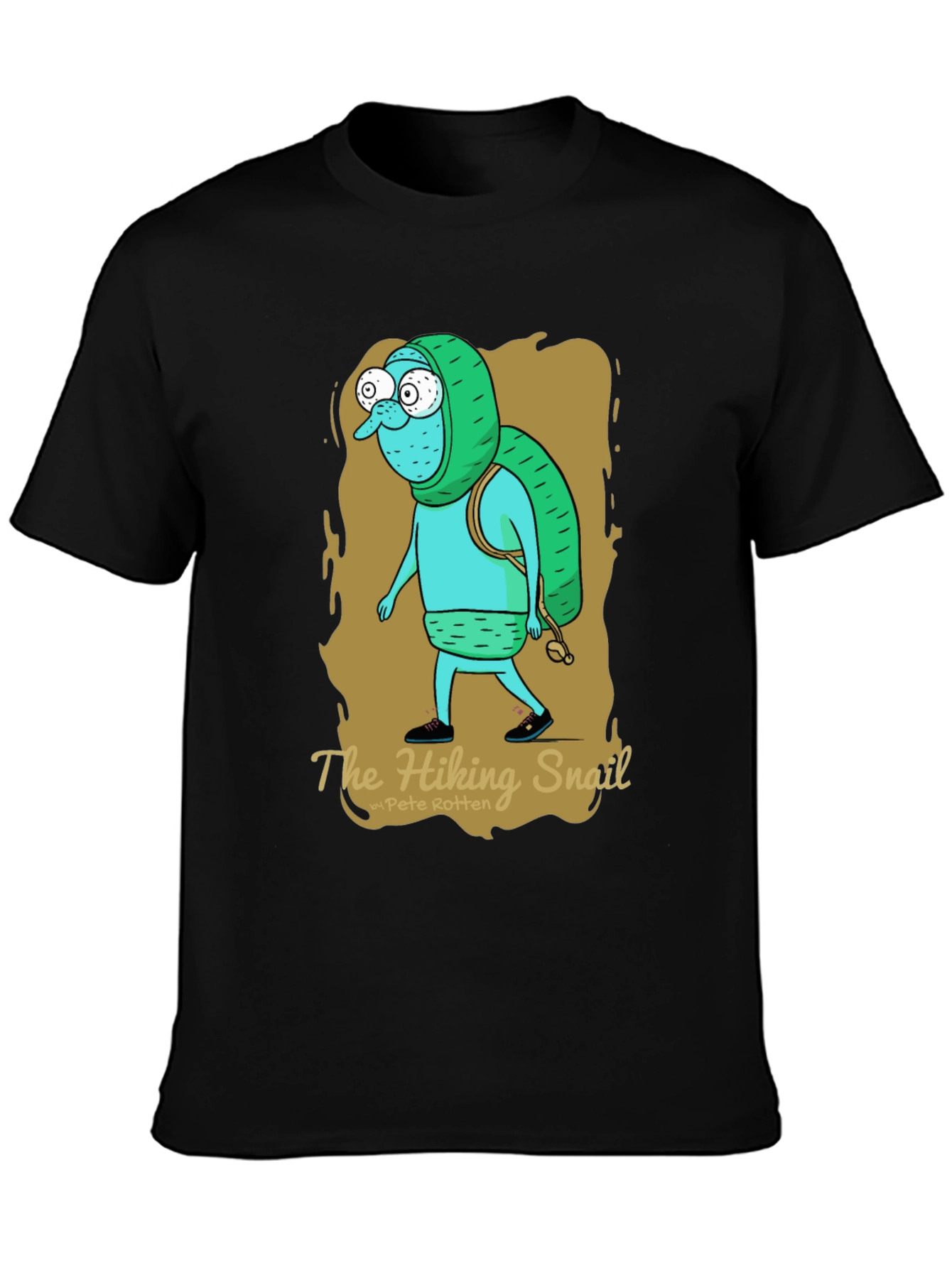 Hiking Snail Graphic T-Shirt - Adventure Ready!