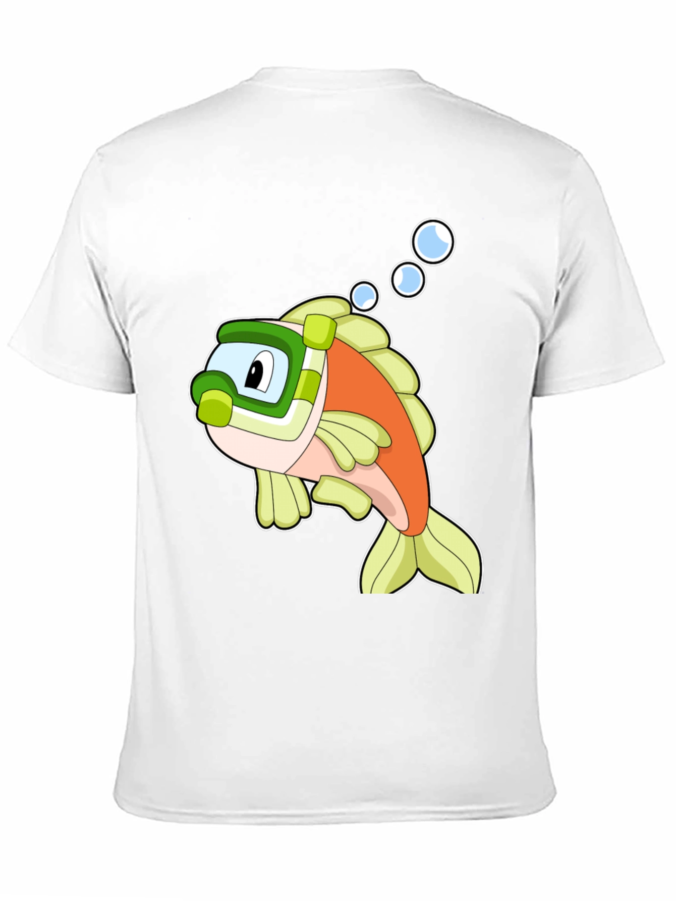 Cartoon Fish Snorkeling T-Shirt