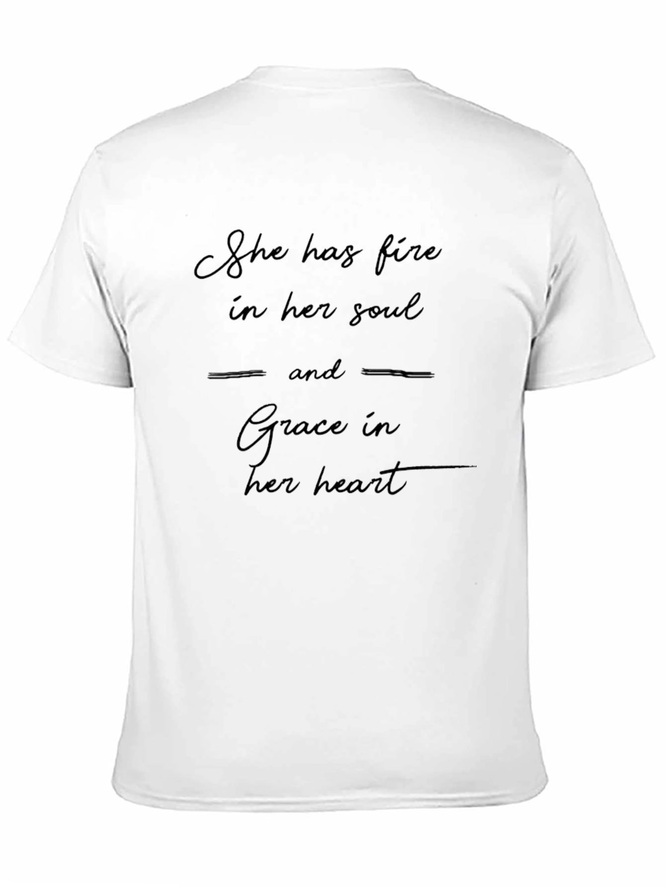 Fire and Grace Graphic Tee - Unisex Black T-Shirt