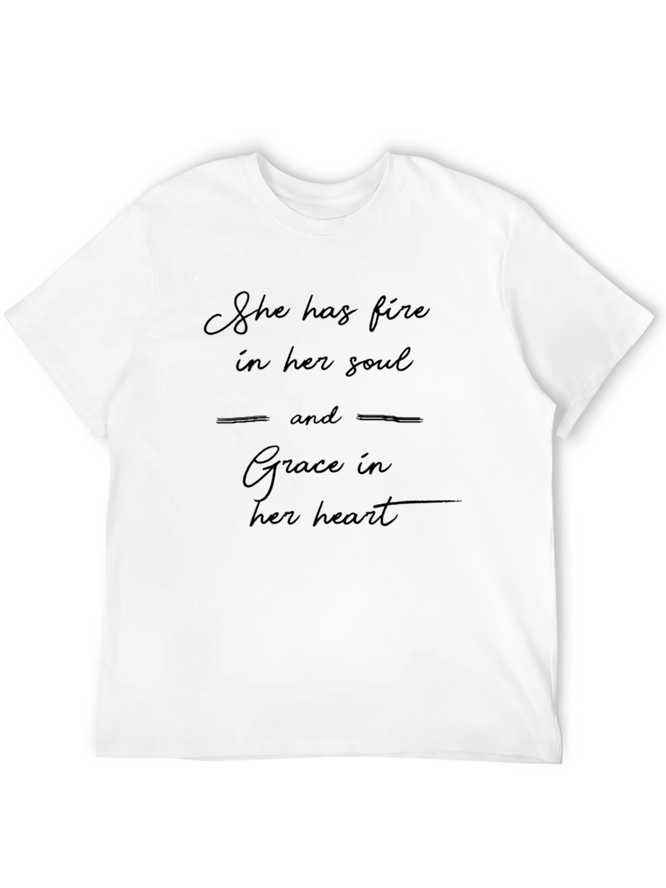 Fire and Grace Graphic Tee - Unisex Black T-Shirt