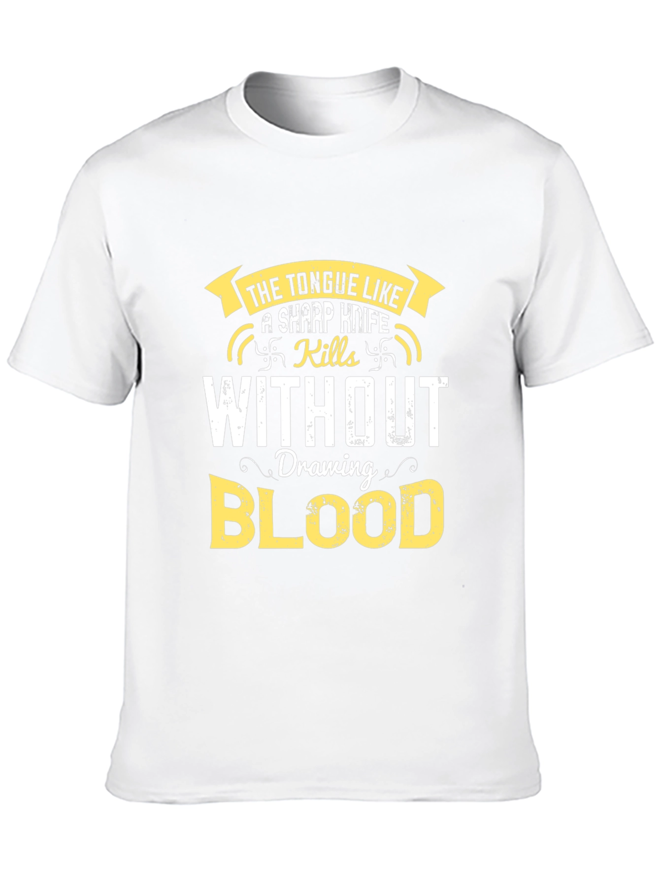 The Tongue T-Shirt - Sharp Wit Kills Without Blood