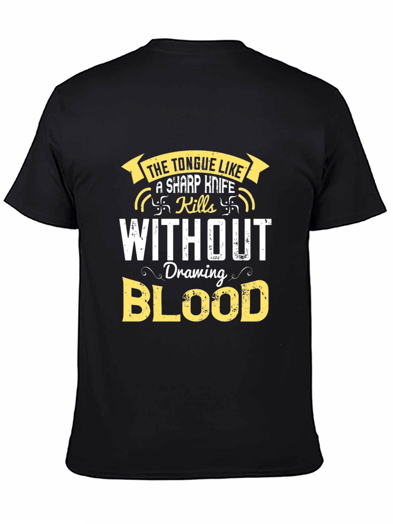 The Tongue T-Shirt - Sharp Wit Kills Without Blood