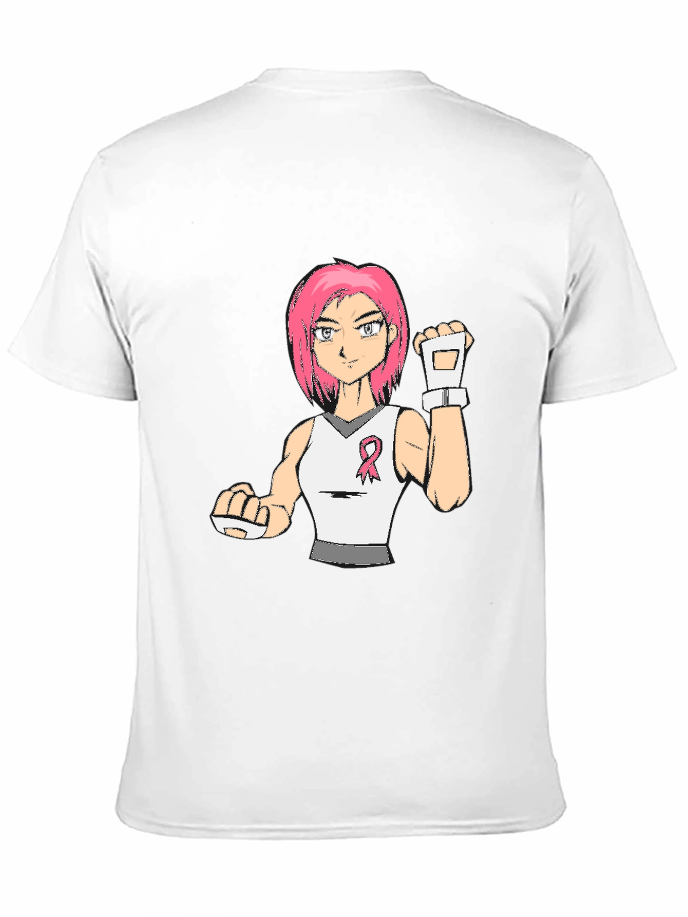 Breast Cancer Awareness Anime Girl T-Shirt