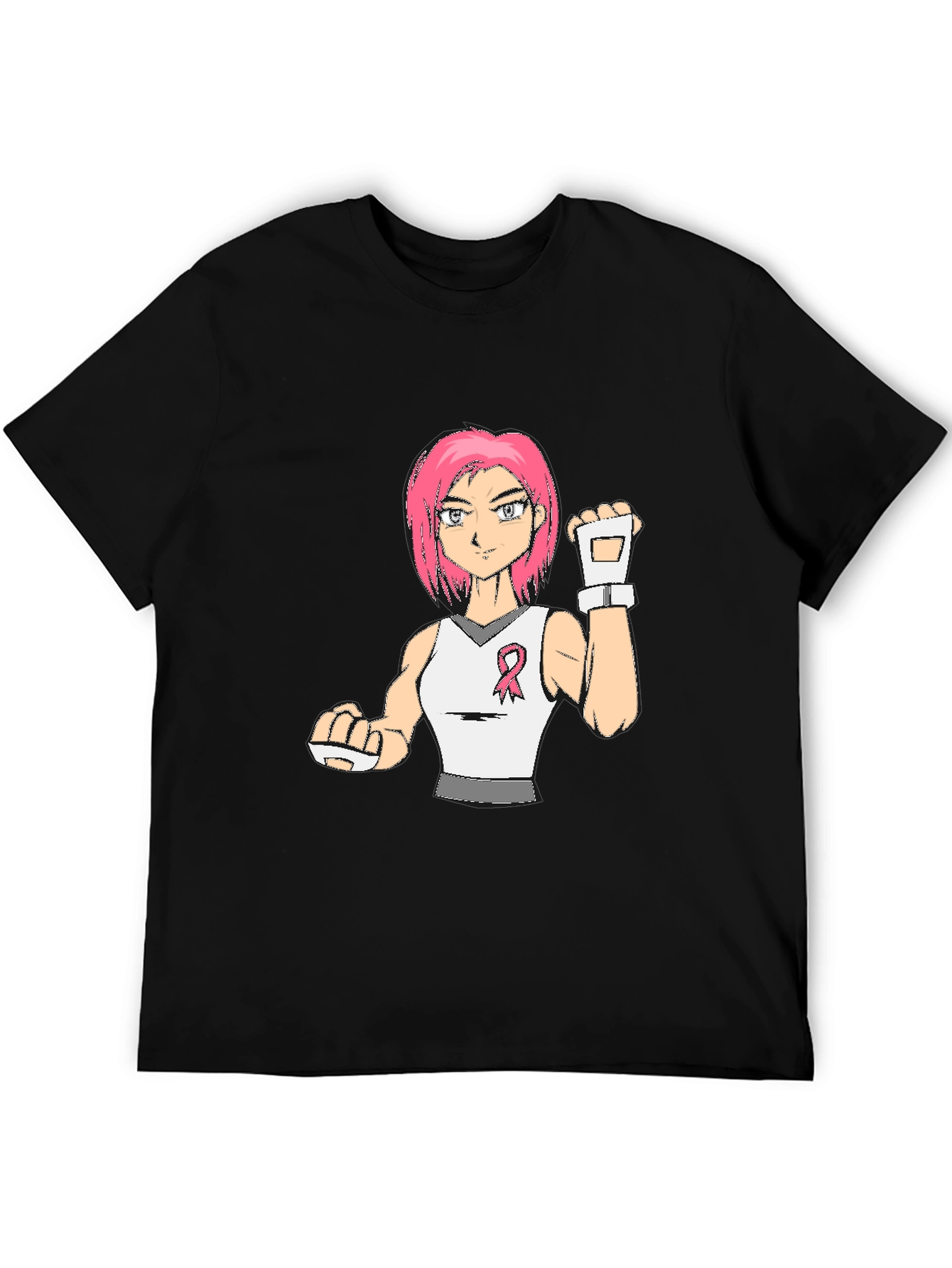 Breast Cancer Awareness Anime Girl T-Shirt