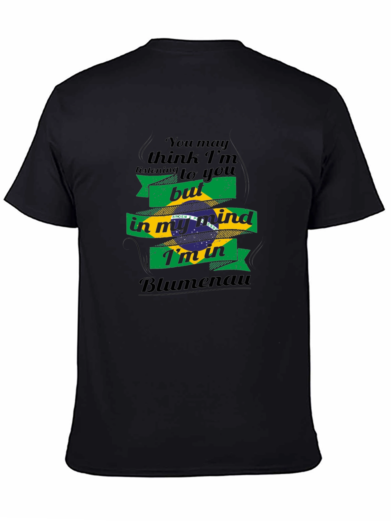Blumenau Brazil Mind T-Shirt - Black