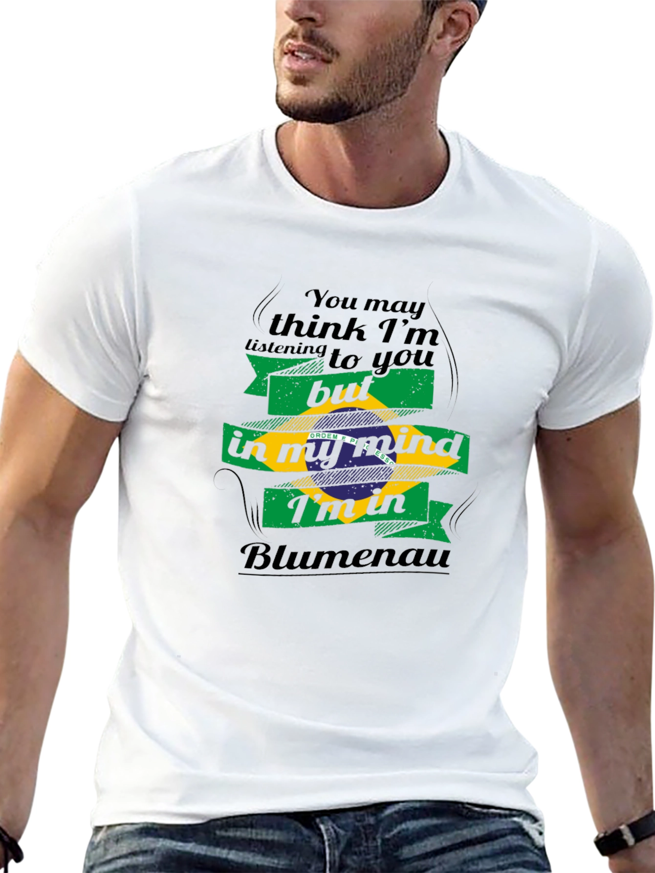 Blumenau Brazil Mind T-Shirt - Black