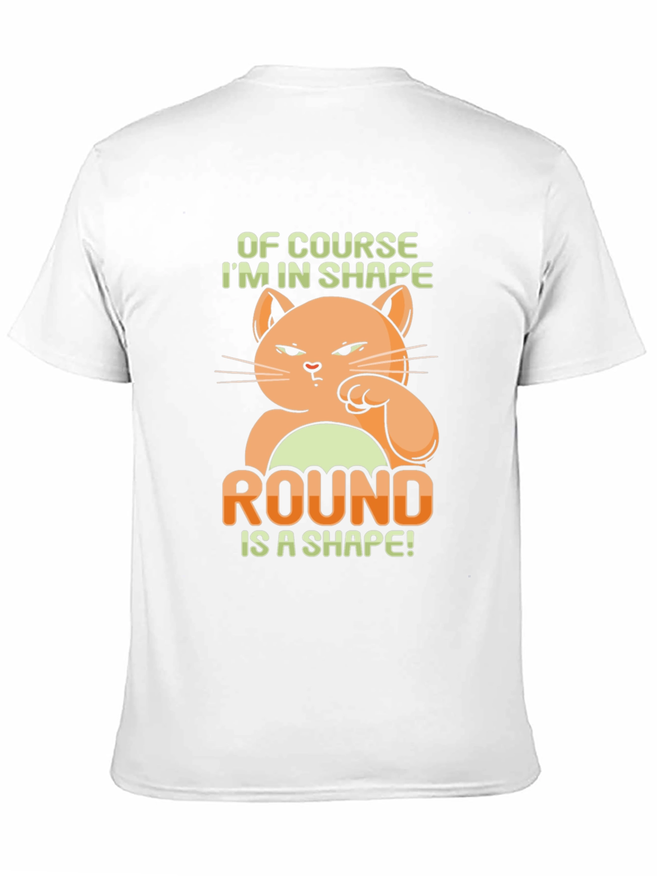 Funny Cat Round Shape T-Shirt