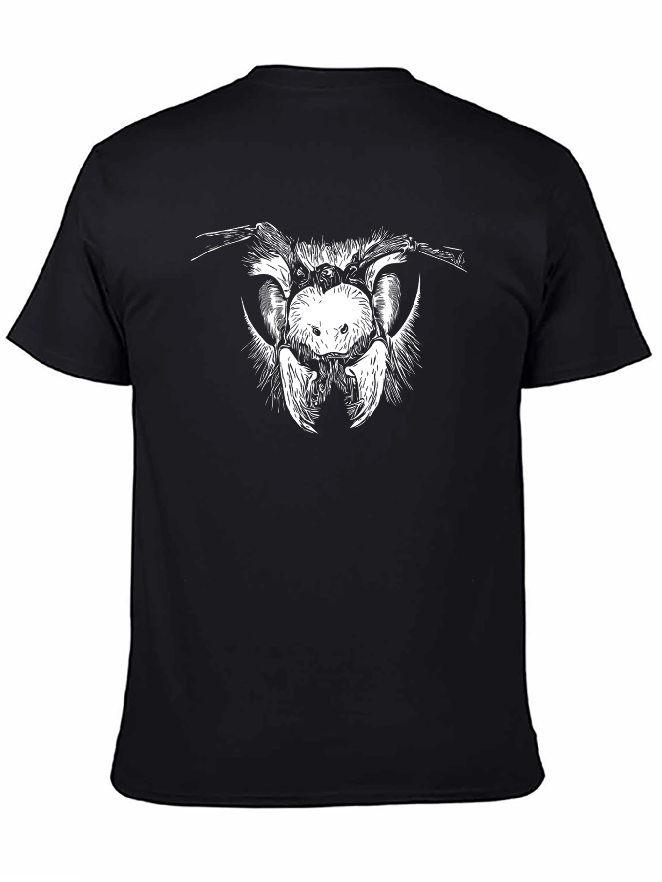 Bee Graphic T-Shirt - Black Cotton Tee