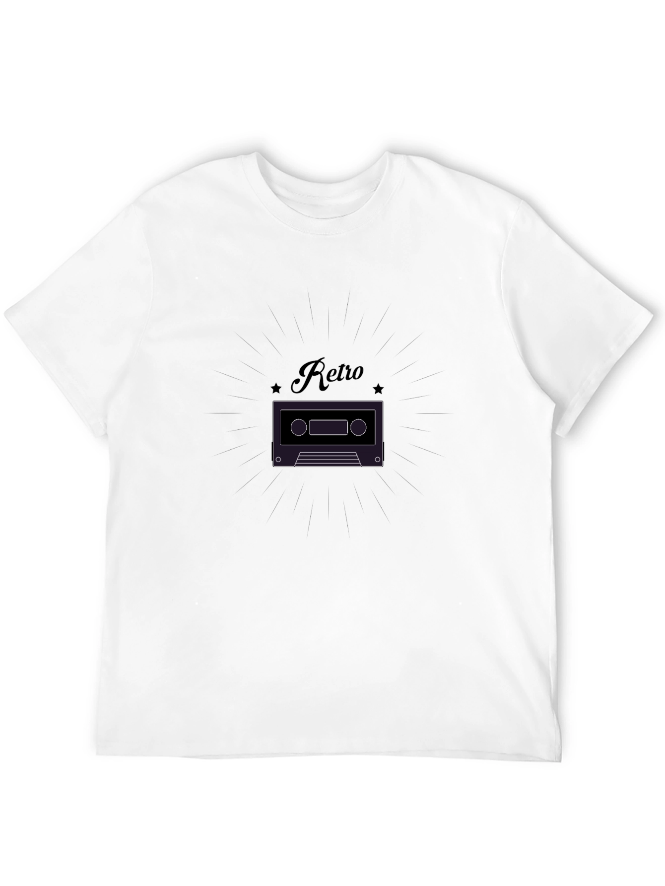 Retro Cassette Tape Graphic T-Shirt - Classic Style