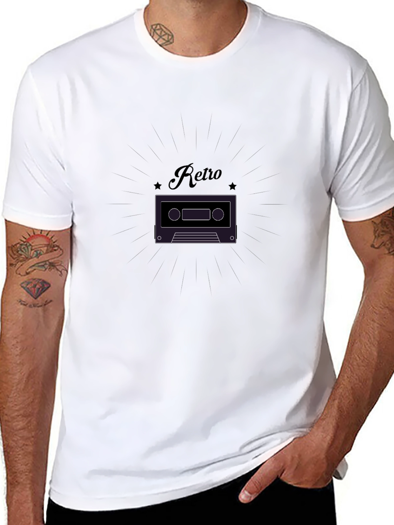 Retro Cassette Tape Graphic T-Shirt - Classic Style