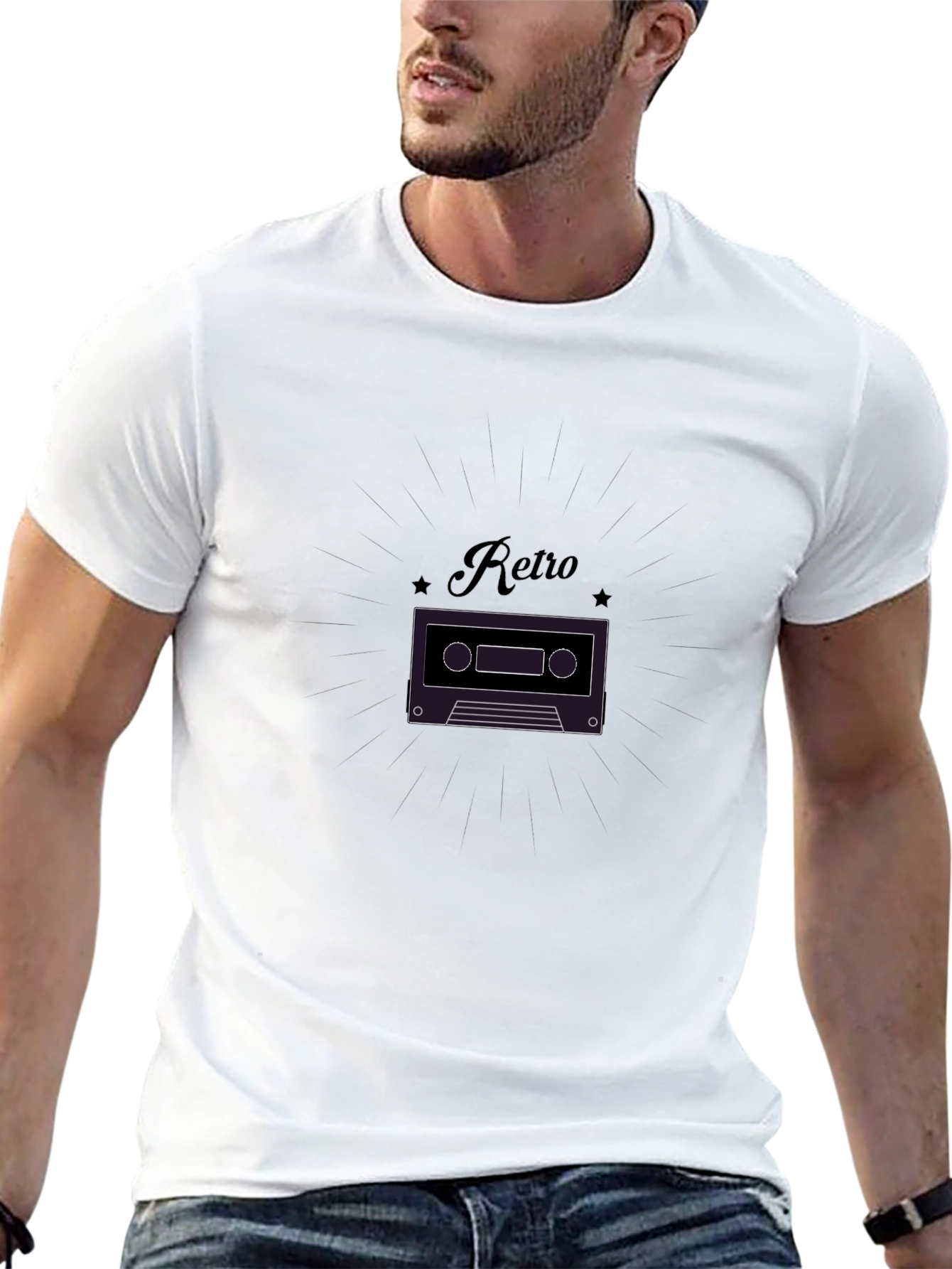 Retro Cassette Tape Graphic T-Shirt - Classic Style