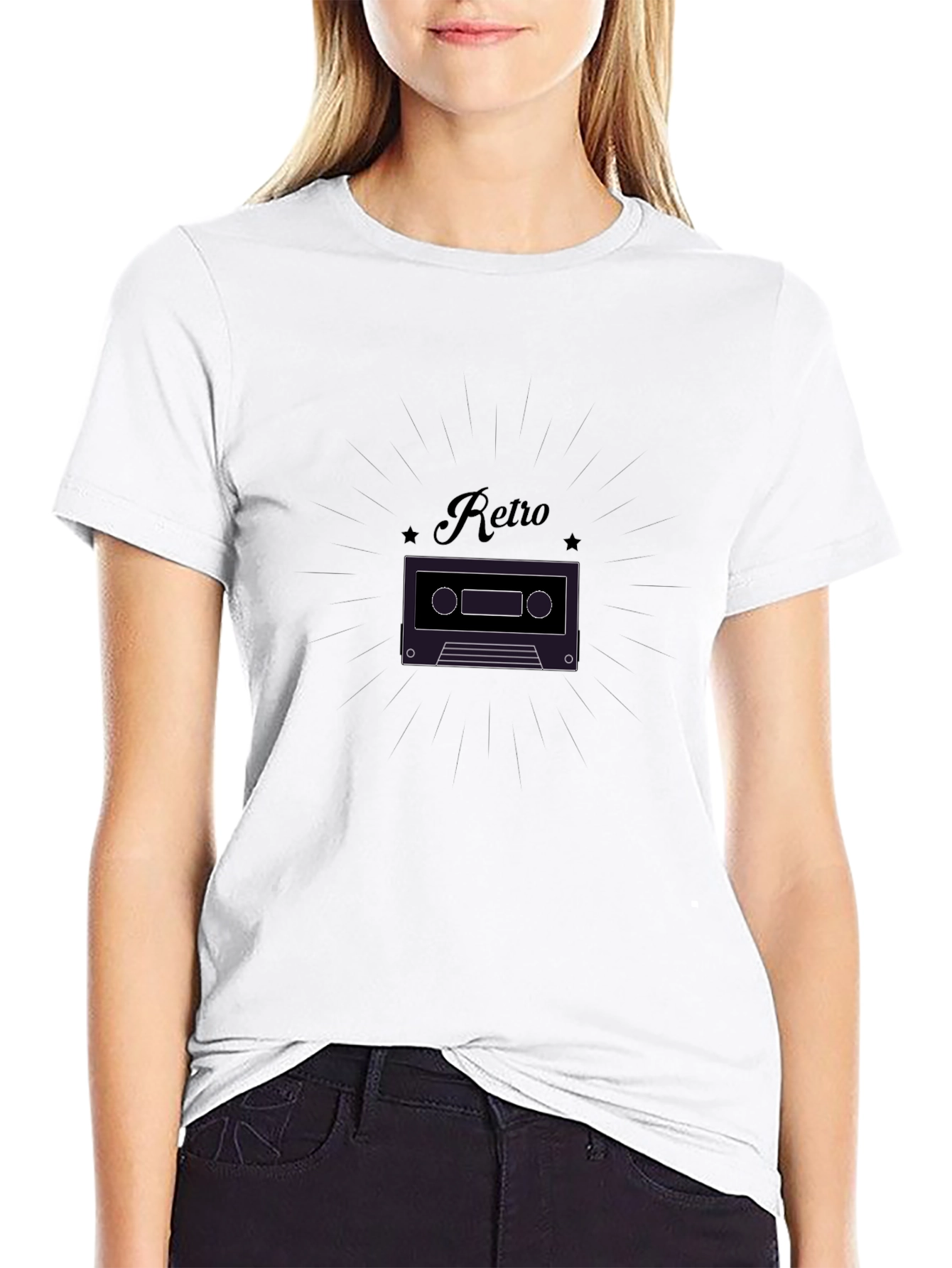 Retro Cassette Tape Graphic T-Shirt - Classic Style