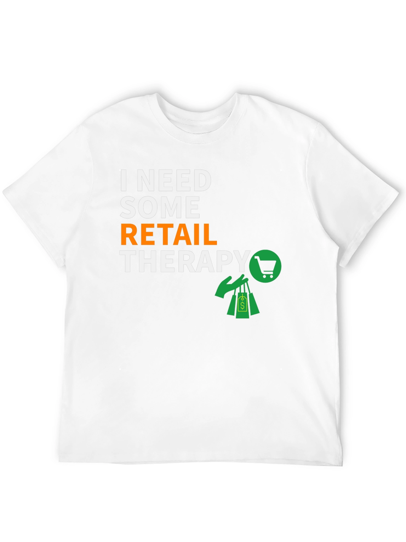 Retail Therapy T-Shirt - Black Graphic Tee