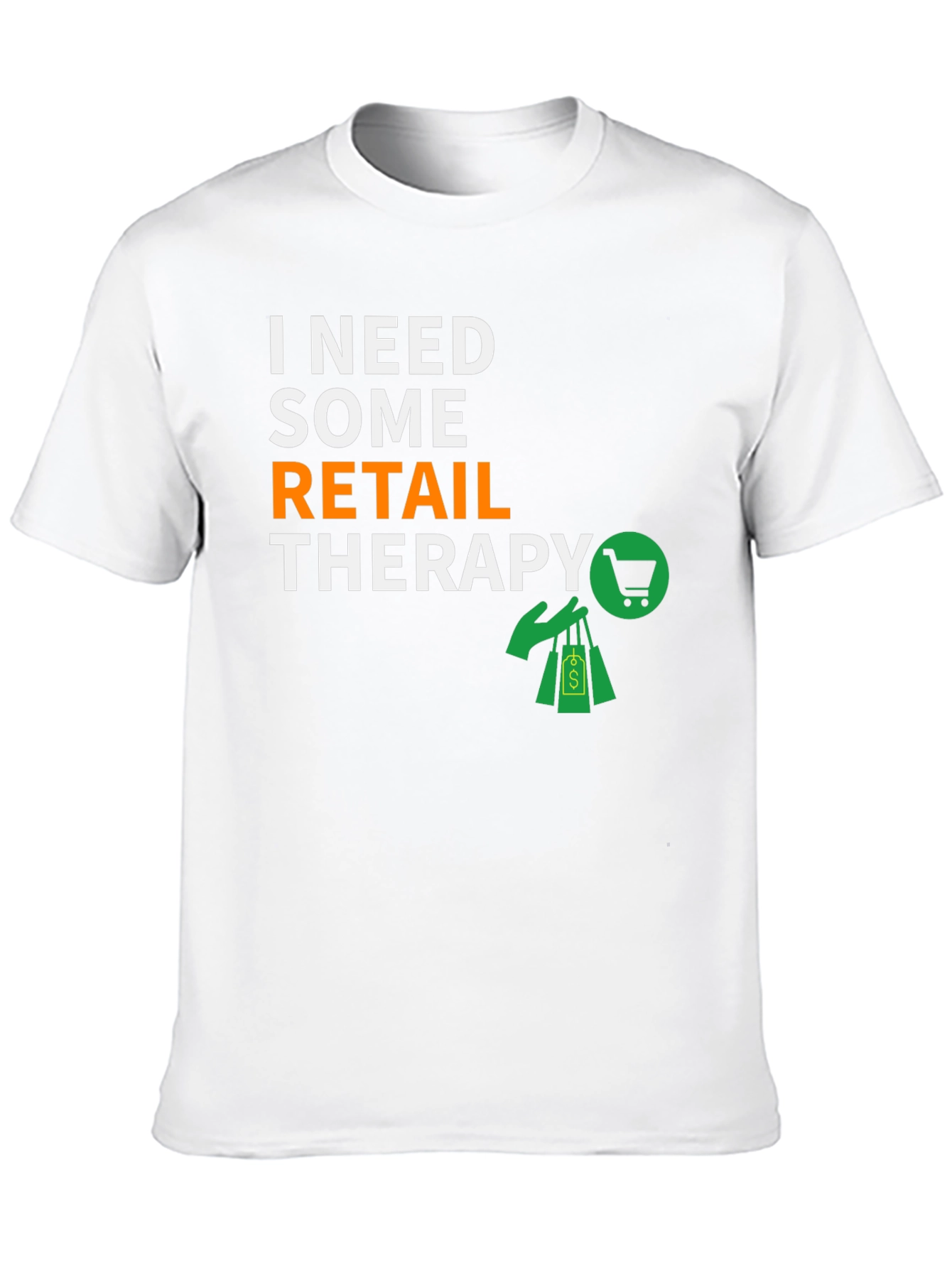 Retail Therapy T-Shirt - Black Graphic Tee