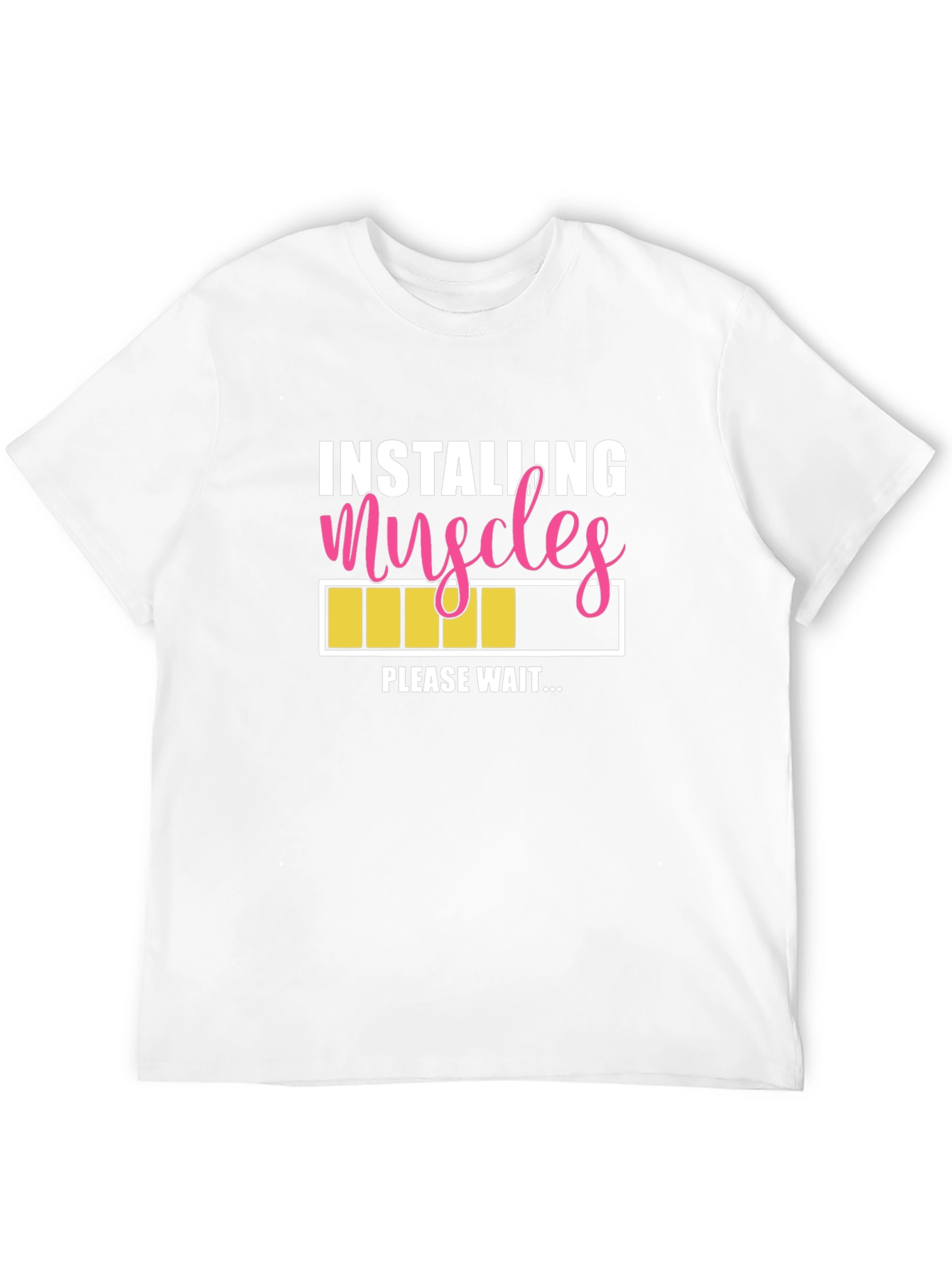 Installing Muscles T-Shirt - Funny Workout Tee