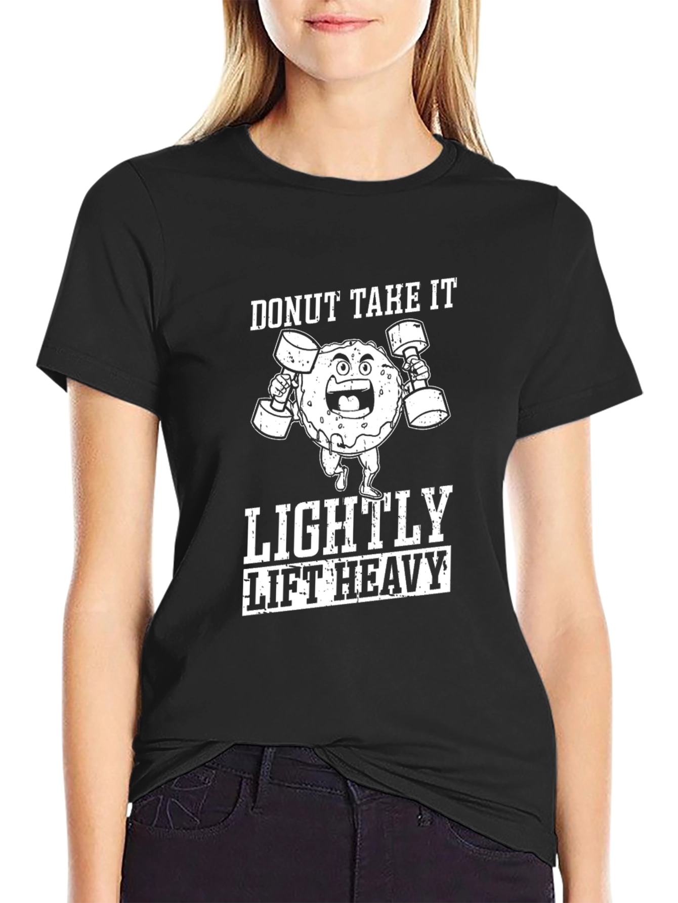 Donut Take It Lightly Lift Heavy T-Shirt