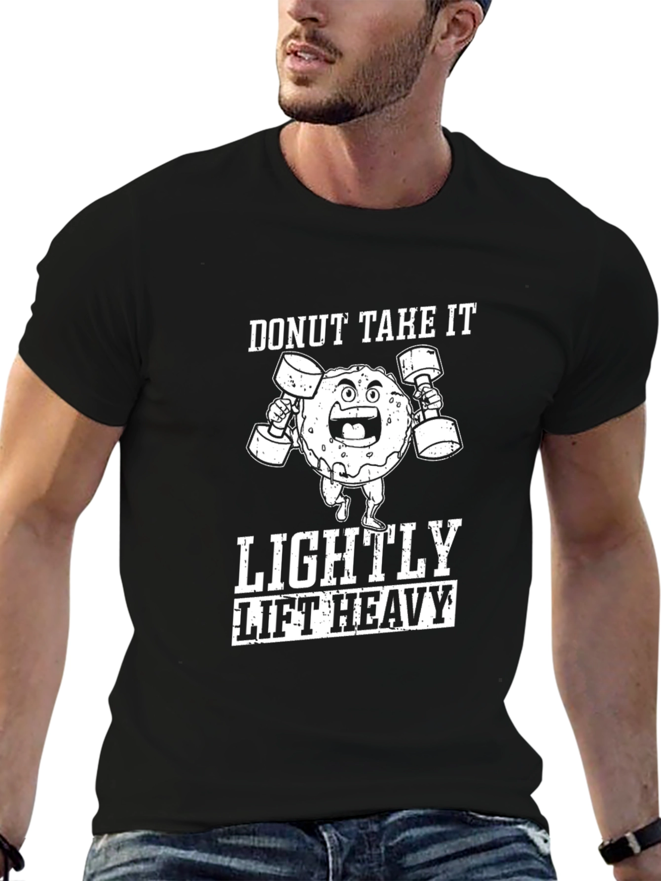 Donut Take It Lightly Lift Heavy T-Shirt