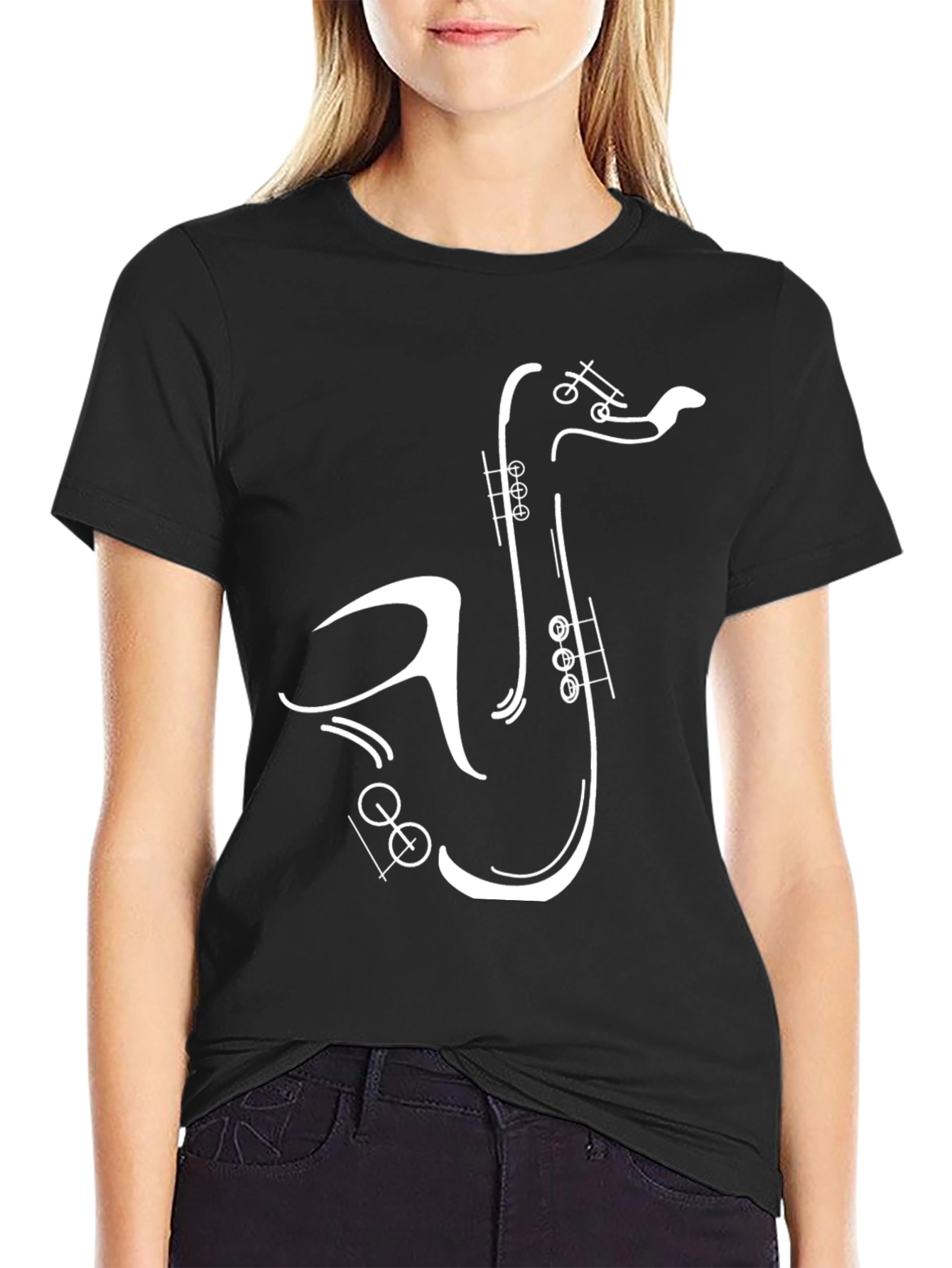 Saxophone Graphic Tee - Cool Musician T-Shirt