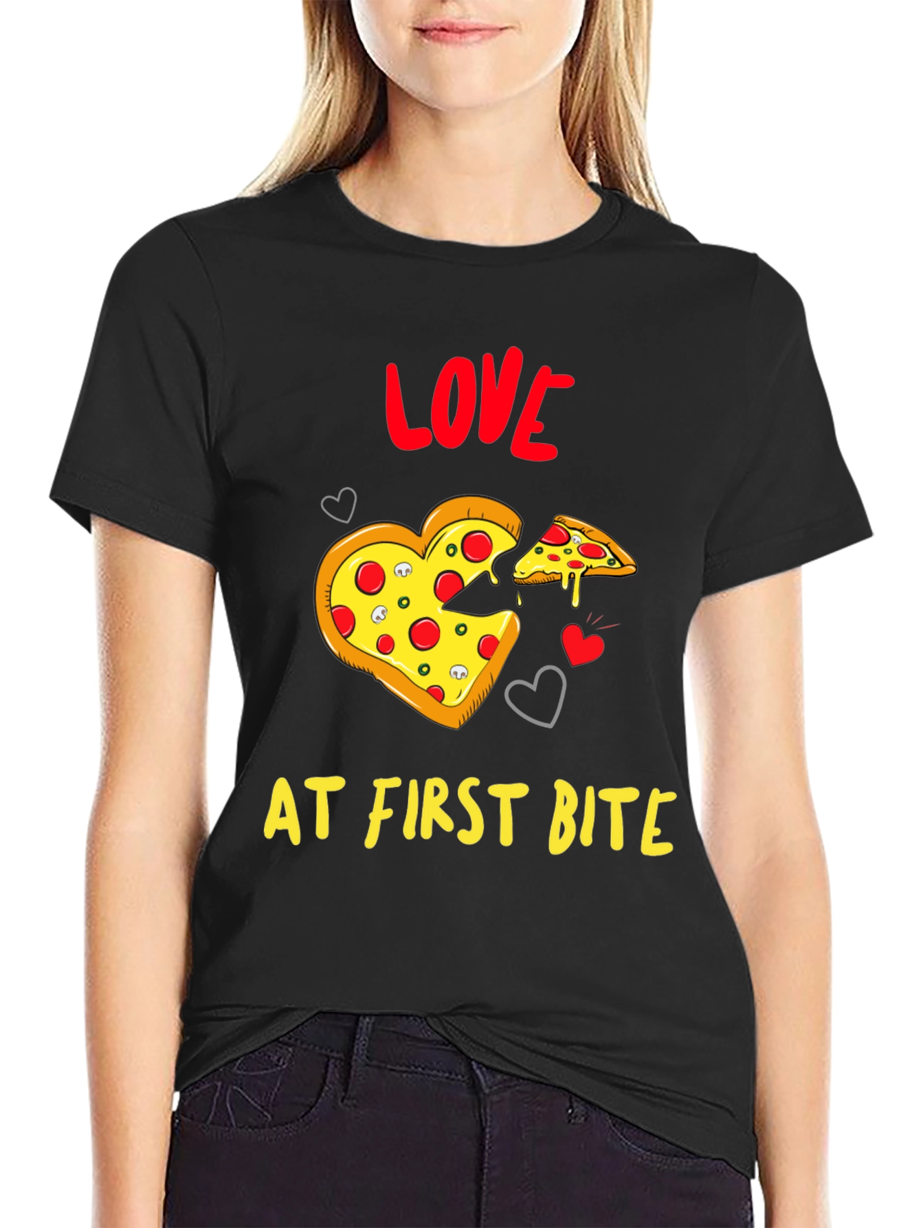 Pizza Love at First Bite T-Shirt