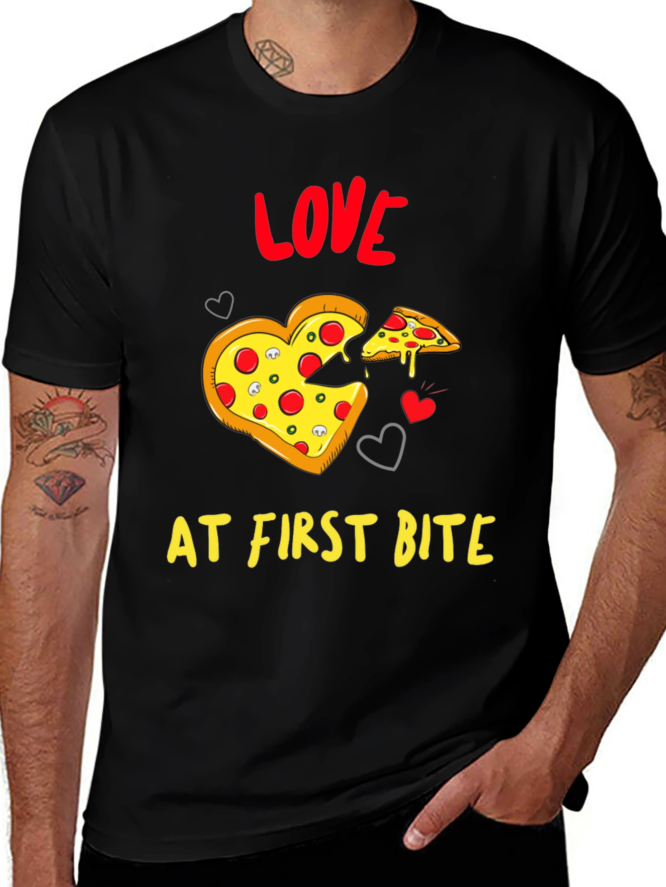 Pizza Love at First Bite T-Shirt