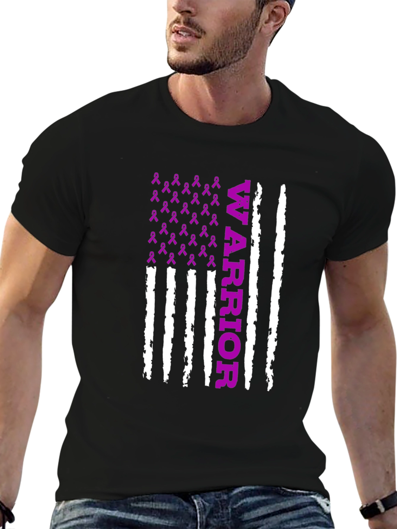 Warrior Ribbon Graphic T-Shirt