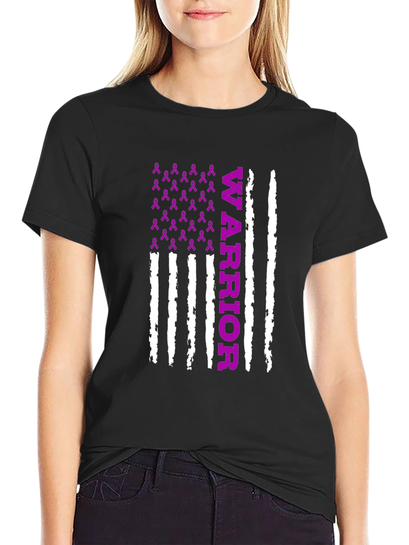 Warrior Ribbon Graphic T-Shirt
